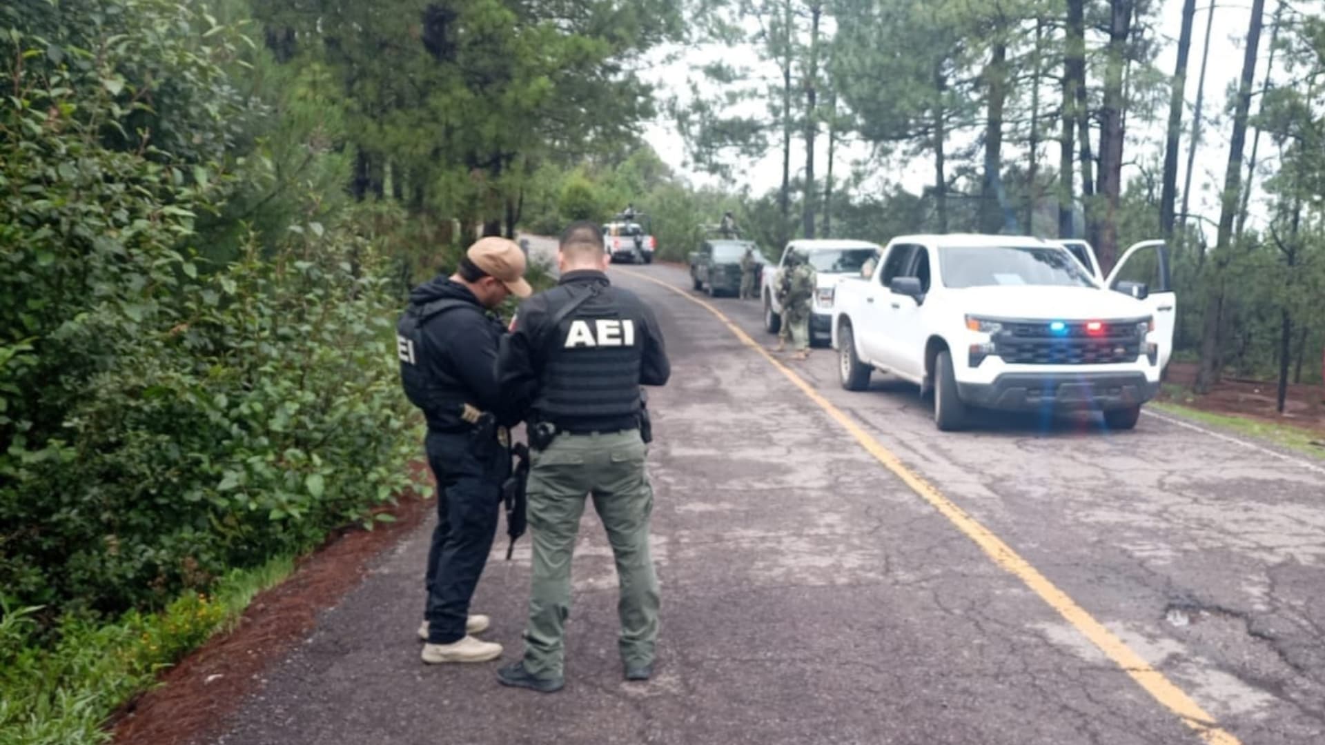Fueron localizados sin vida a un costado de la carretera.