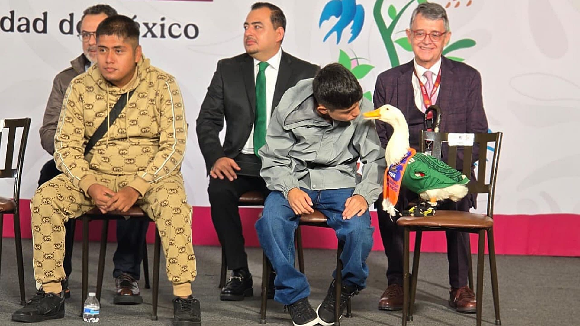 Pato Merlín en la conferencia de prensa mañanera de la presidenta Claudia Sheinbaum el 22 de junio 2026. Foto: N+