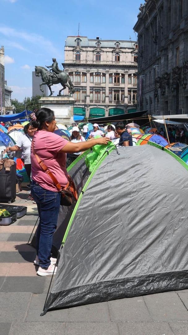 Plantón de la CNTE en la Ciudad de México el 1 de junio 2026