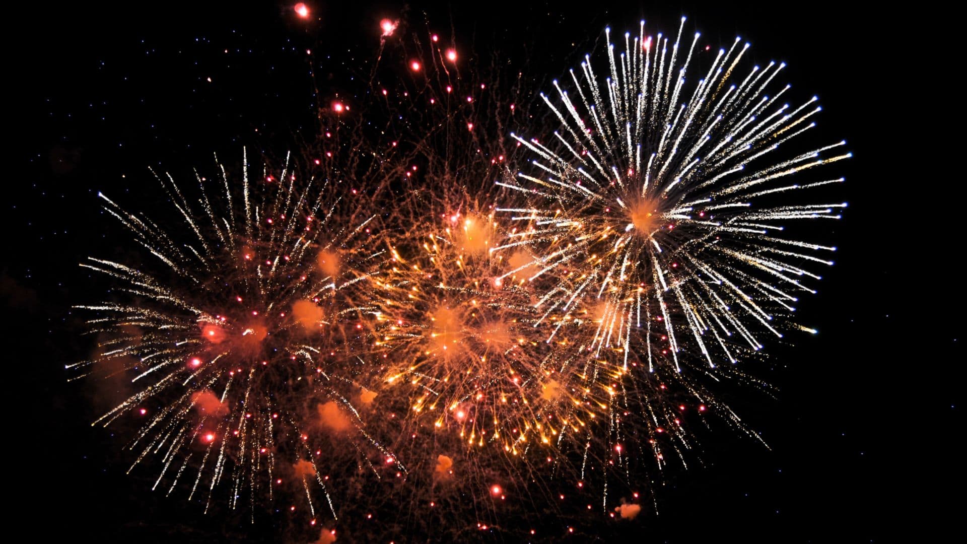 Fuegos artificiales.