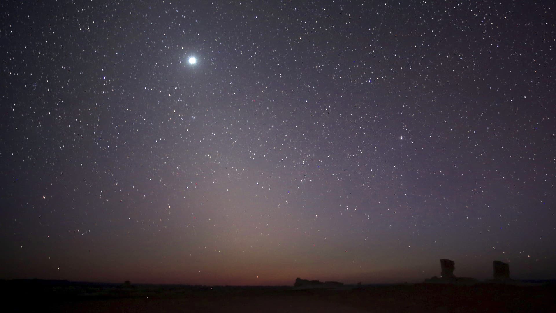 El planeta Venus en su máximo brillo