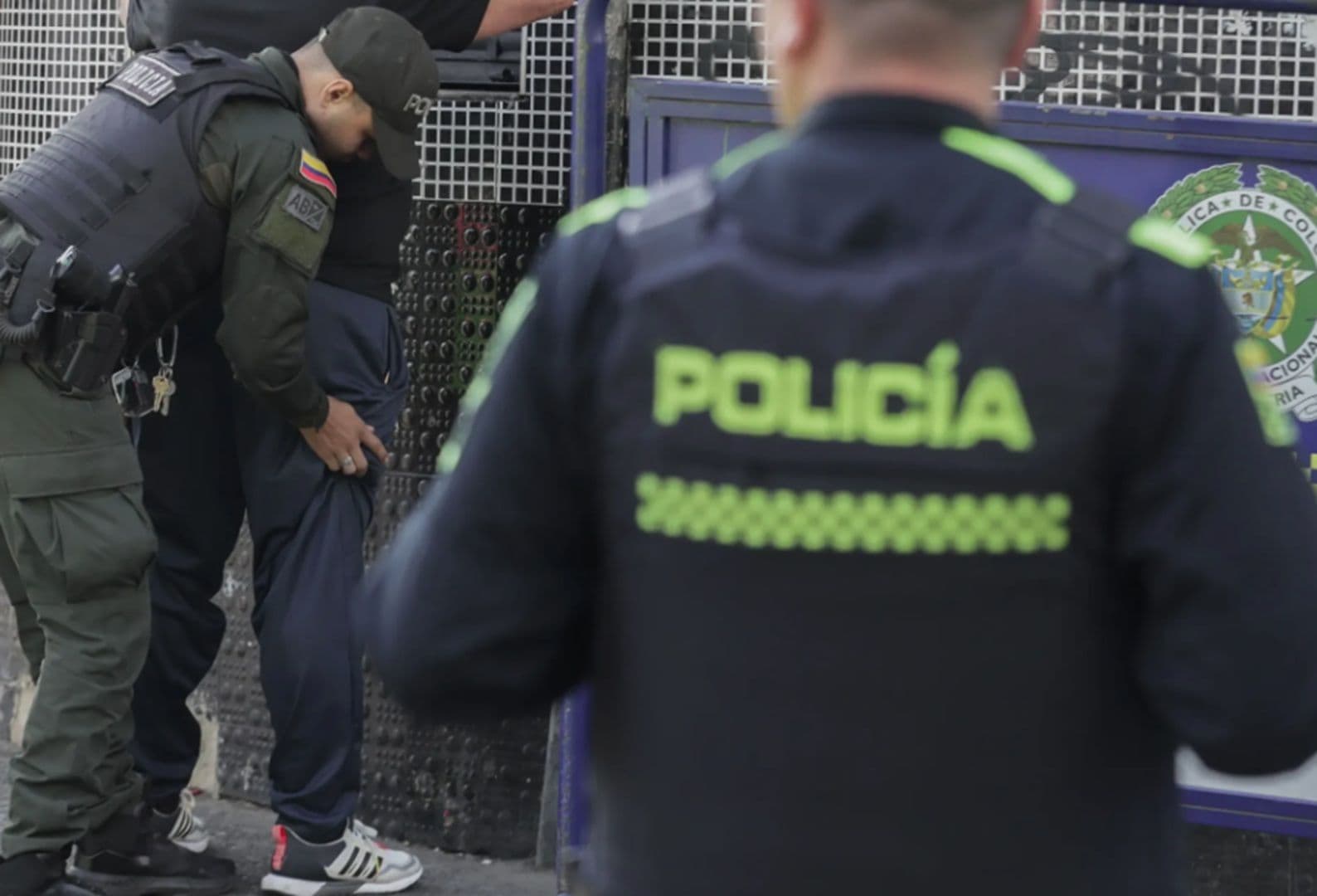 Elementos de la Policía colombiana