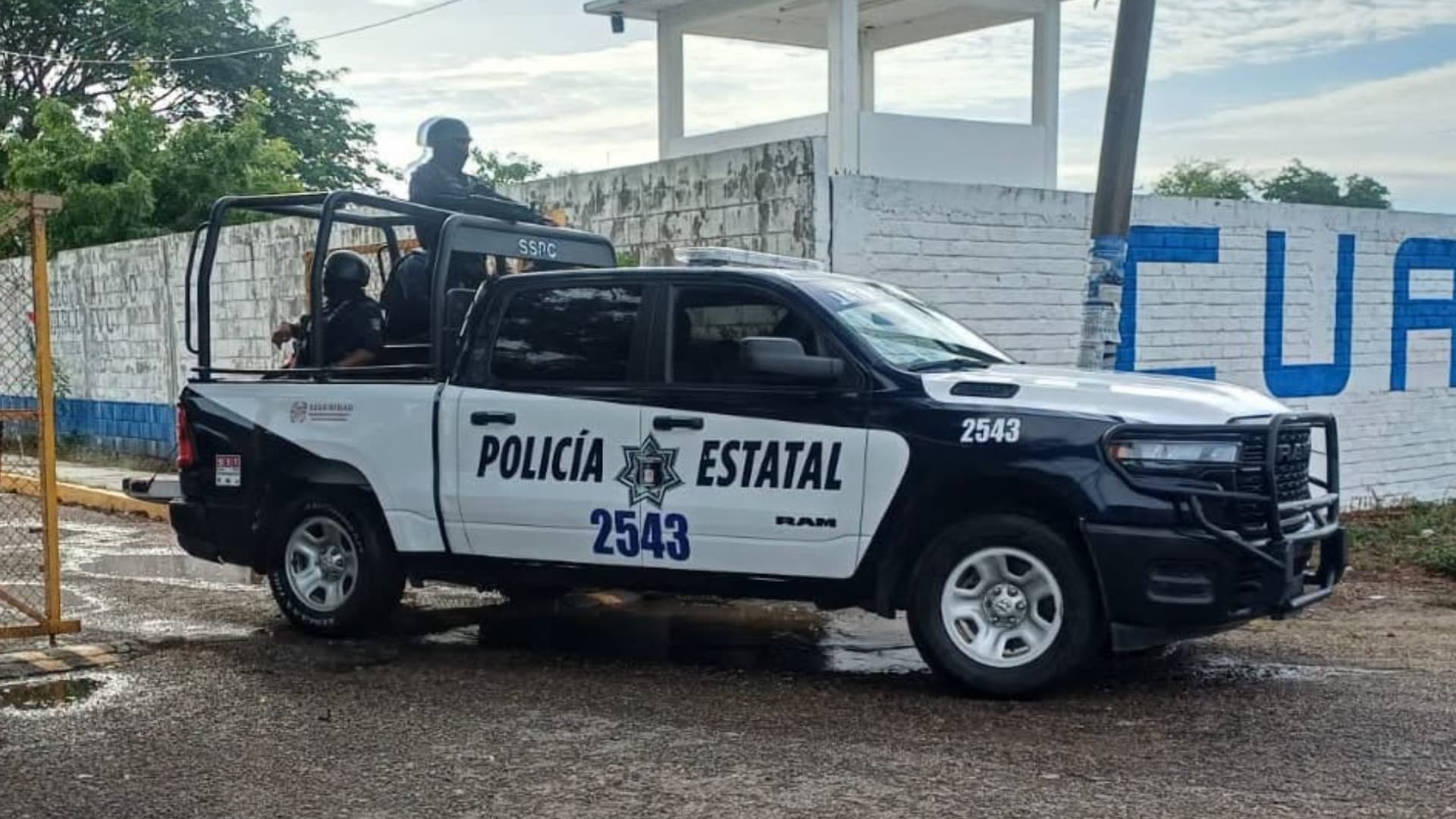 Elementos de la Policía Estatal de Oaxaca.