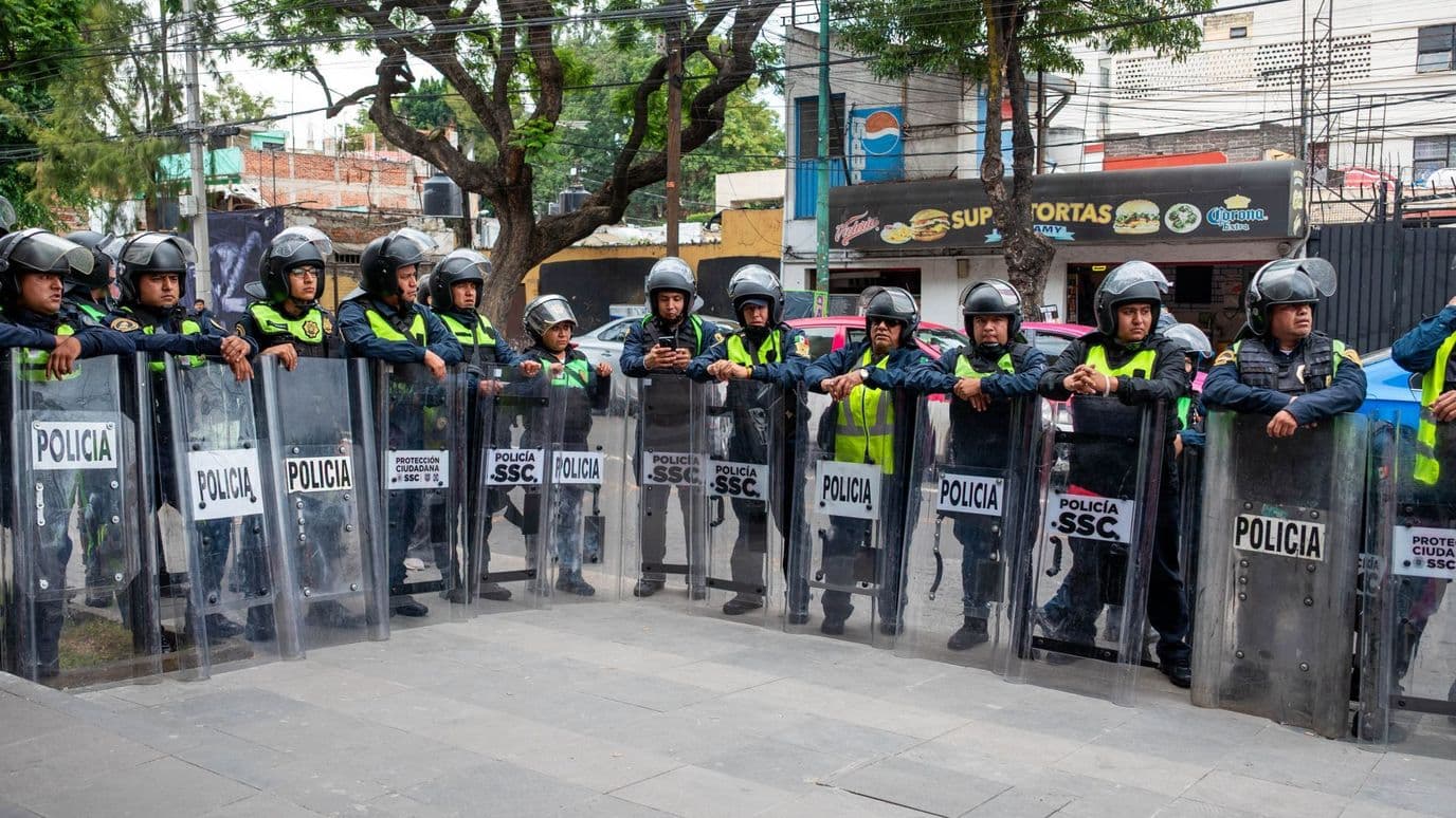 Protesta de la Unión General de Trabajadores de México (UGTM)