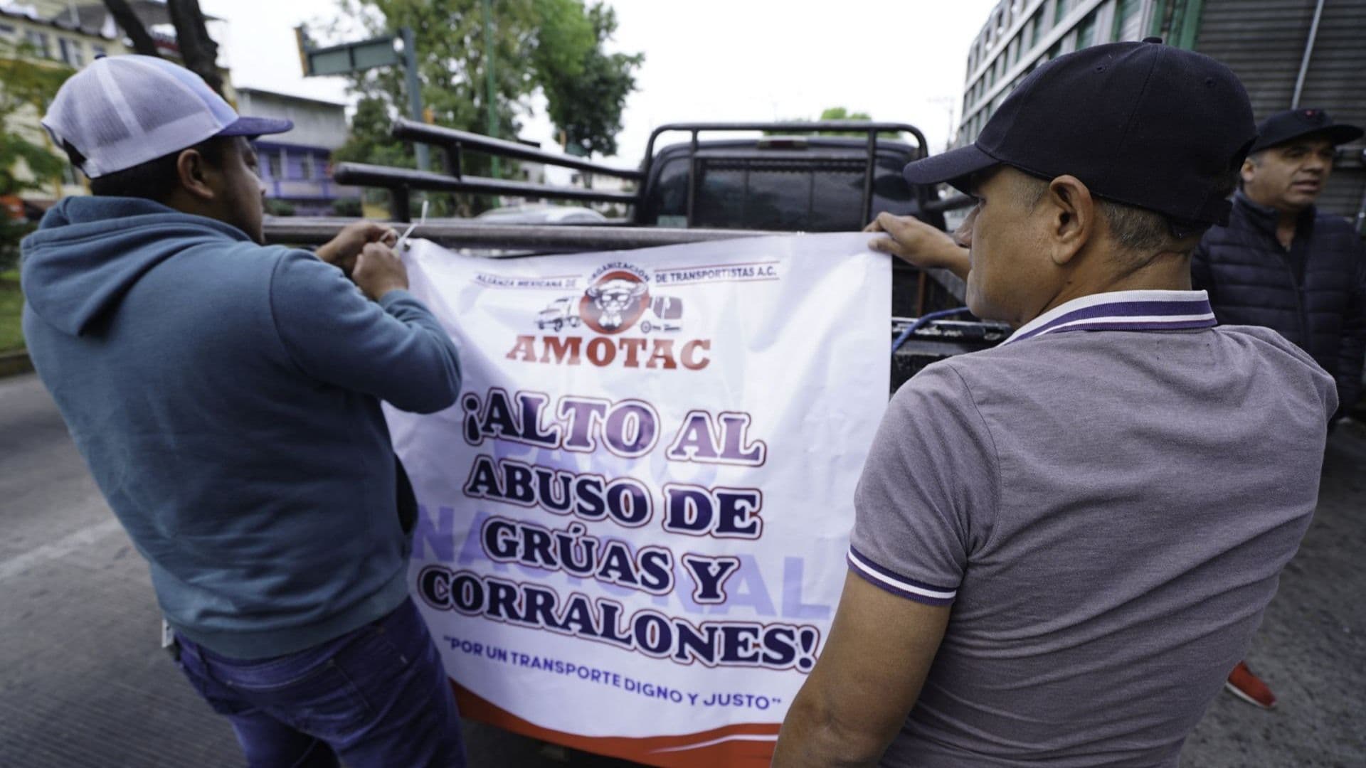Protesta de transportistas