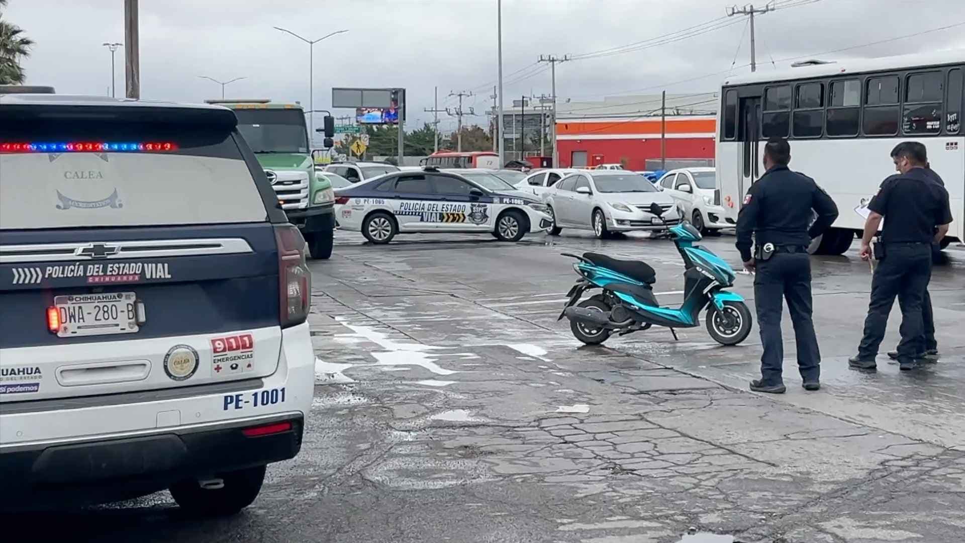 El joven perdió el control de la motocicleta