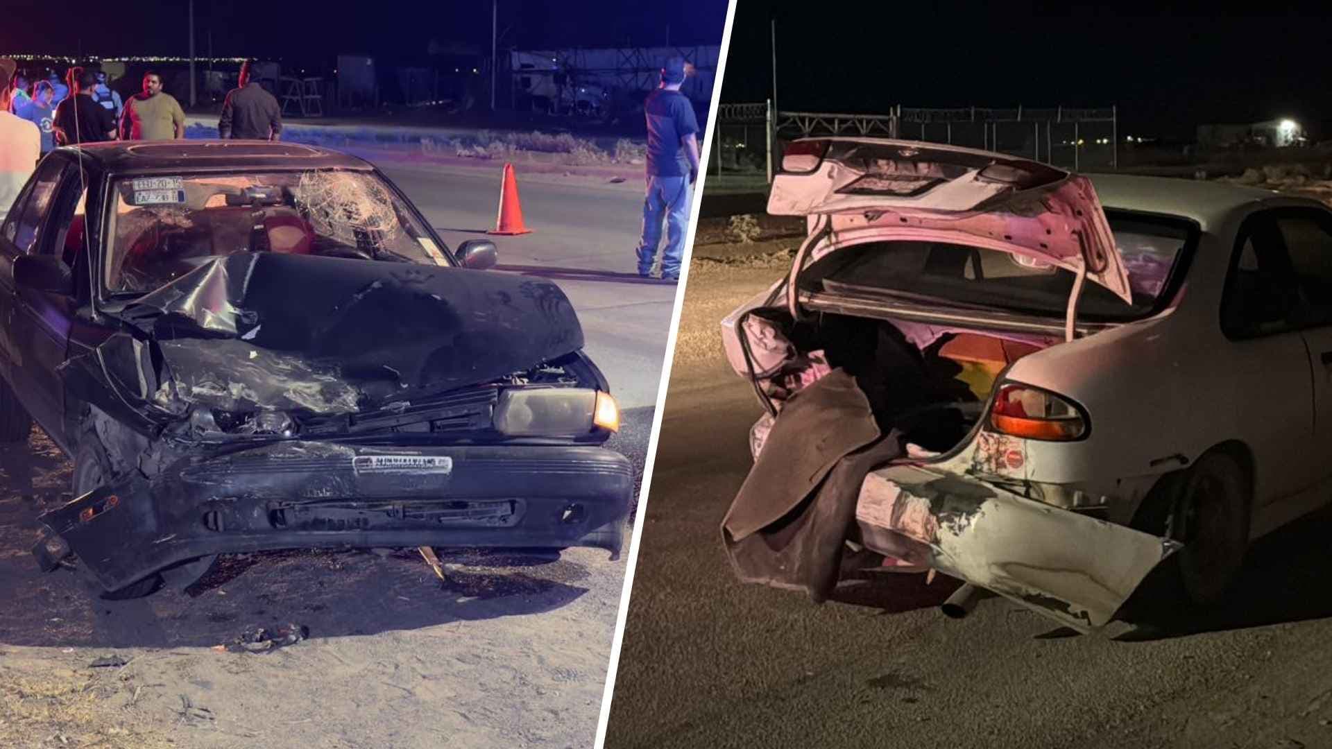 Conductor provoca choque por alcance en carretera a Casas Grandes