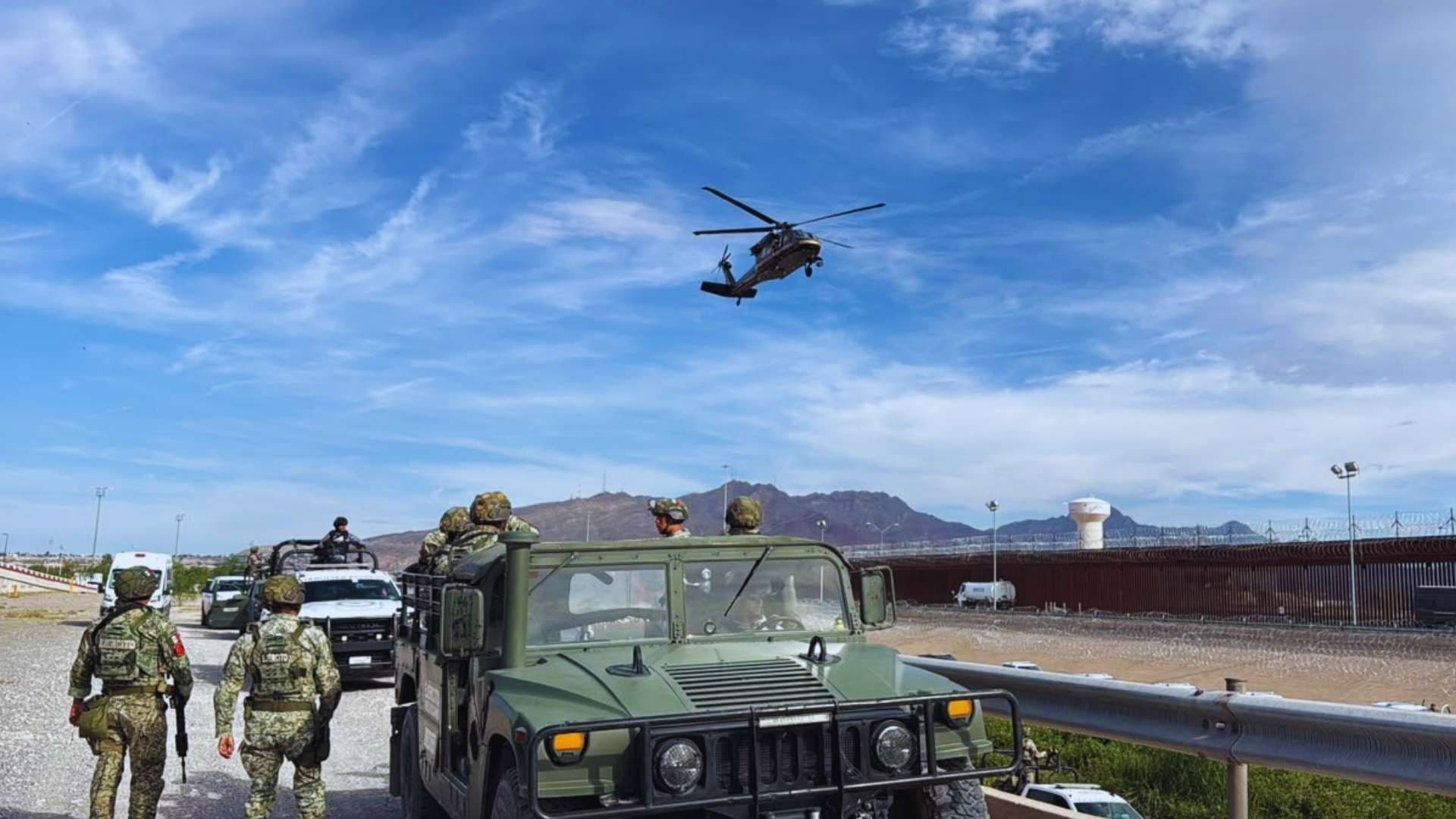 Autoridades Participan en Operativo en la Frontera