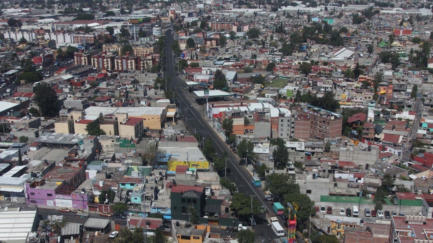 Vista aérea de una zona de la Ciudad de México