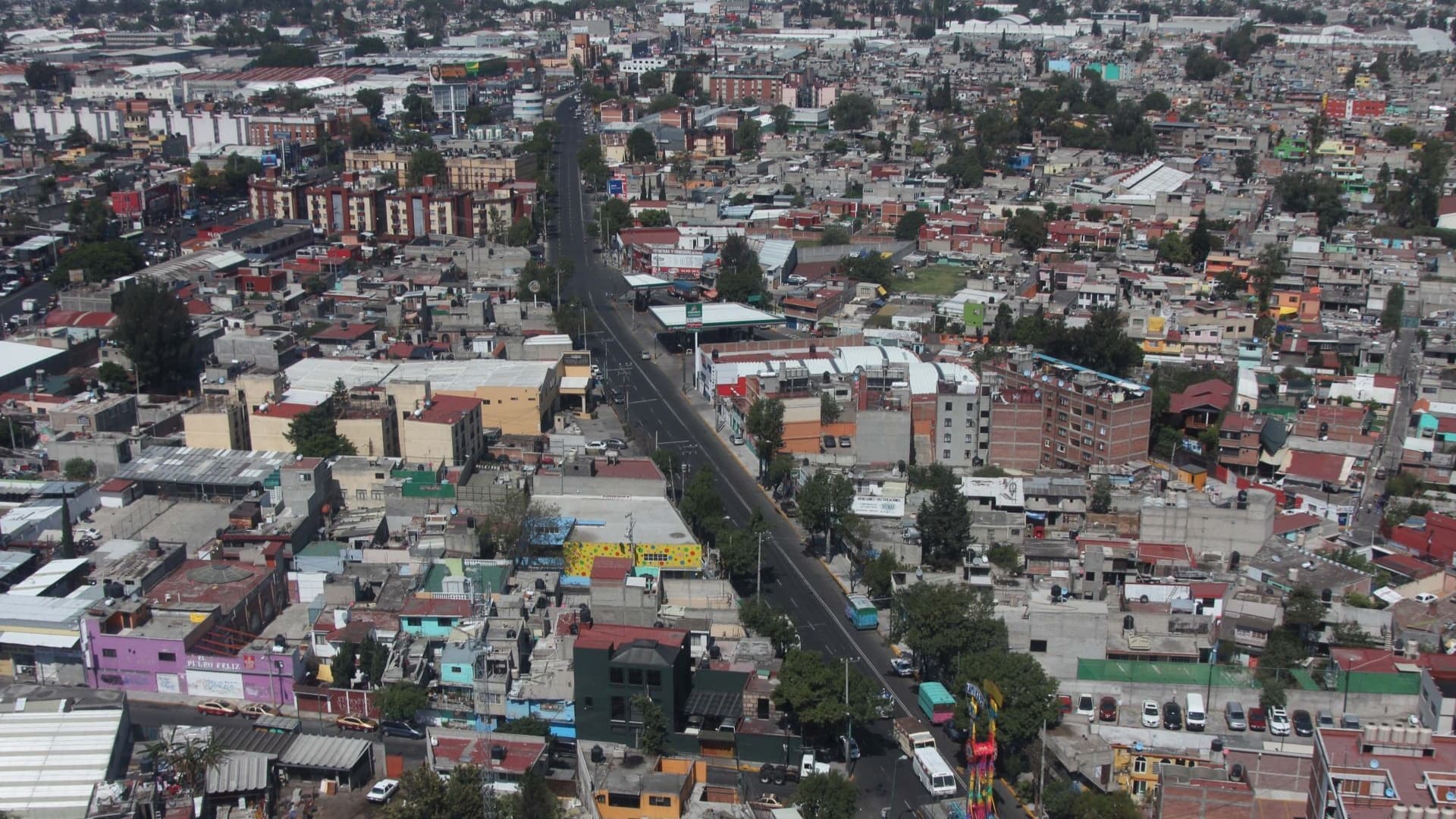 Vista aérea de una zona de la Ciudad de México