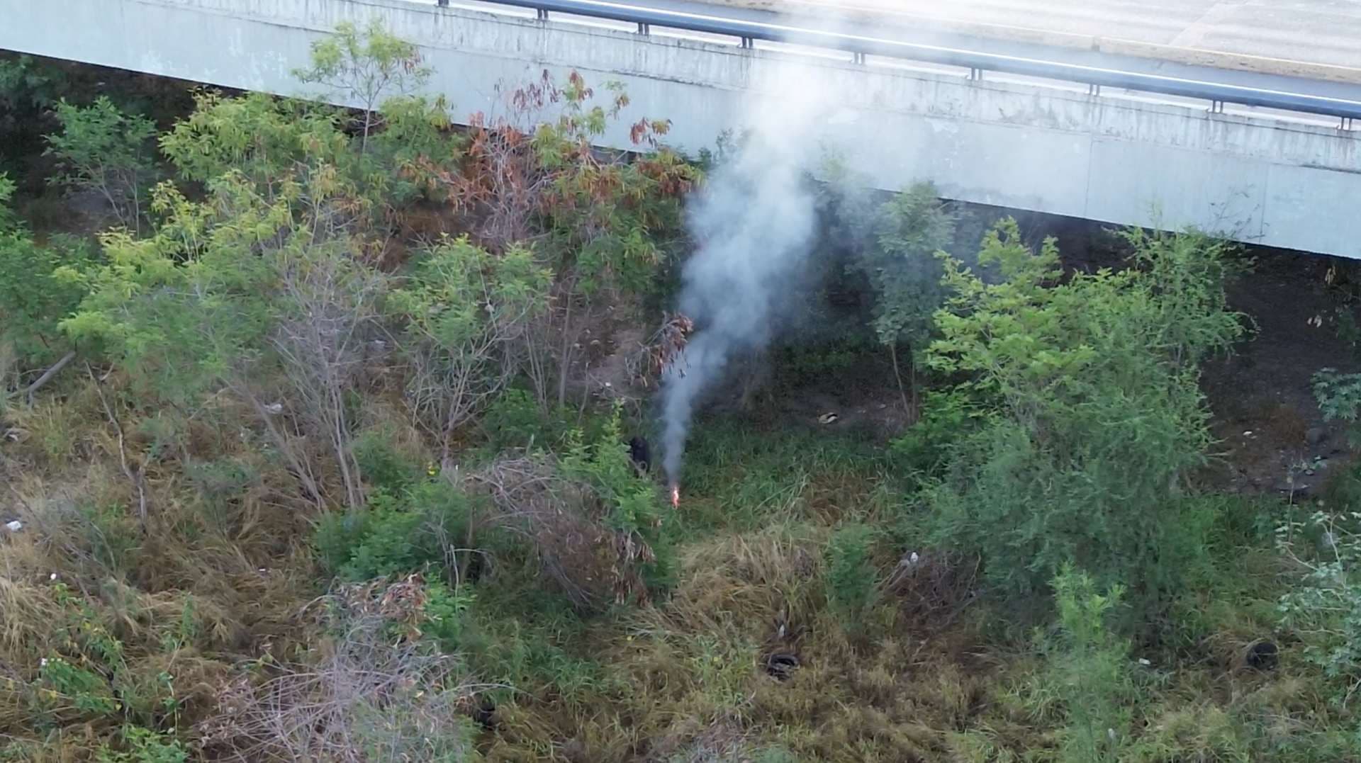 Hombre intenta incendiar Río Santa Catarina
