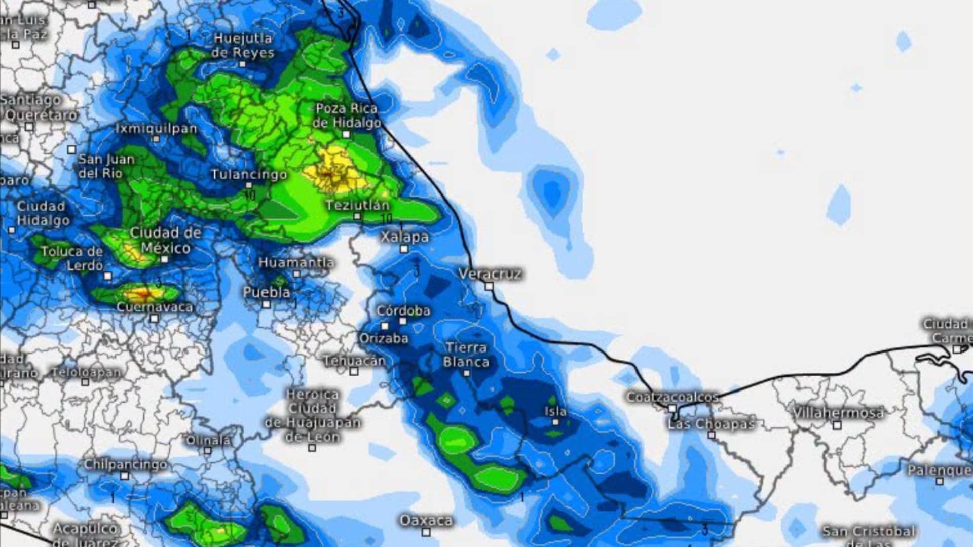 Veracruz mantendrá potencial de lluvias durante los próximos días
