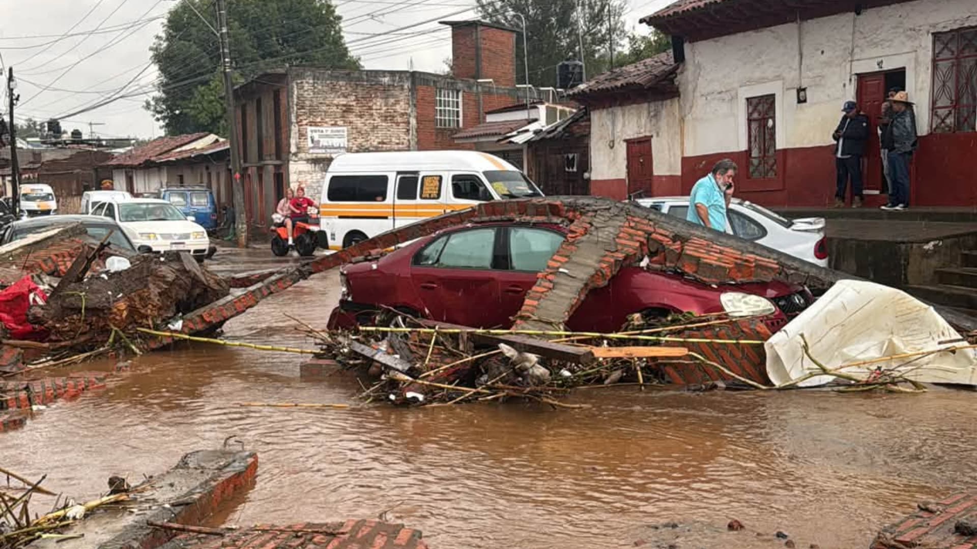 Daños provocados por las lluvias en Pátzcuaro, Michoacán