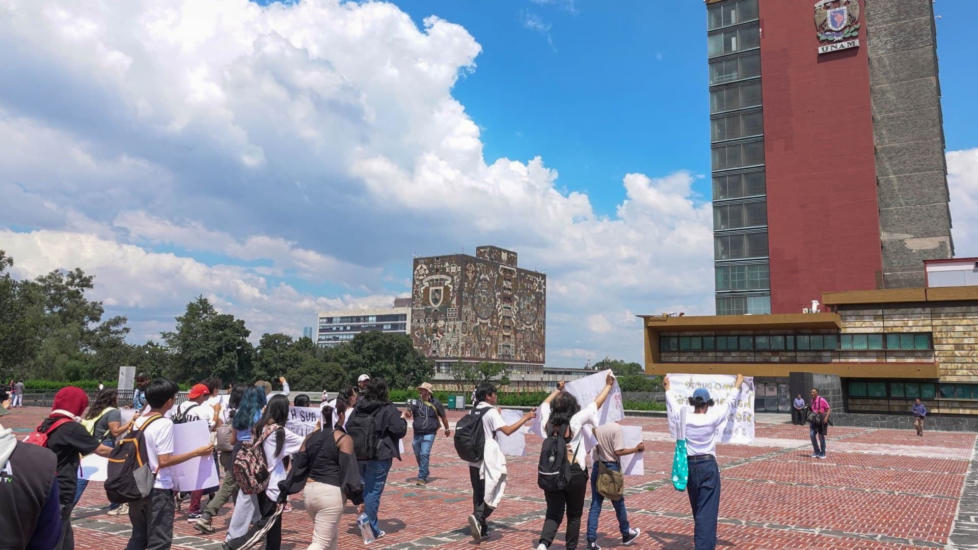 Protesta en Ciudad Universitaria