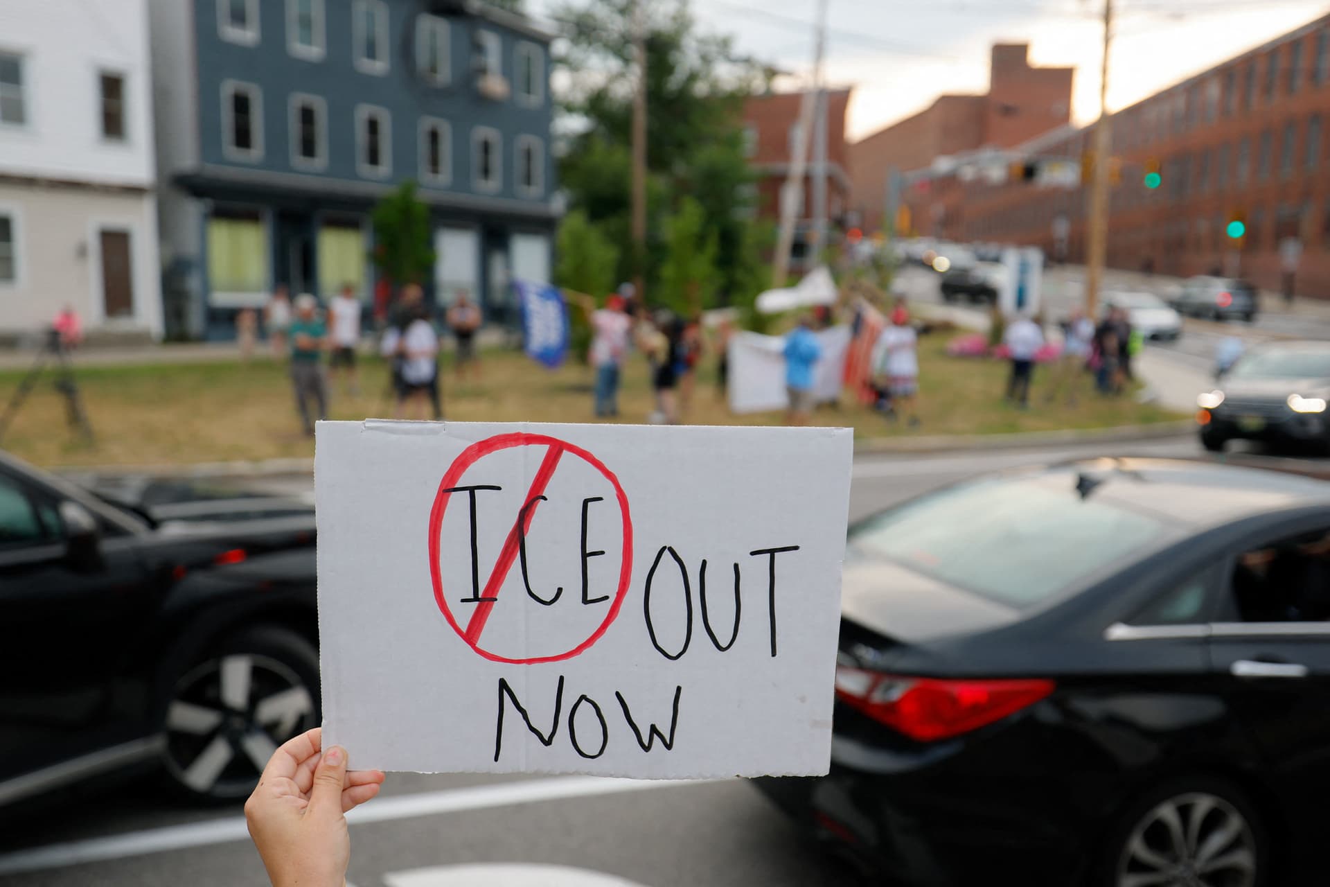 Protestas contra operativos de ICE en Maine, Estados Unidos