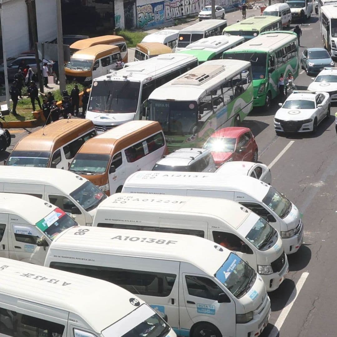 Protesta de transportistas en Ixtapaluca, Edomex, en julio 2026. Foto: Cuartoscuro | Archivo