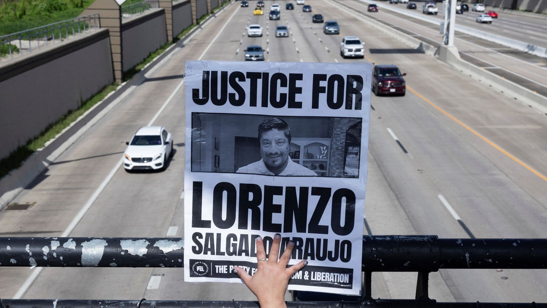 Protestas por muerte del mexicano Lorenzo Salgado Araujo, en Texas