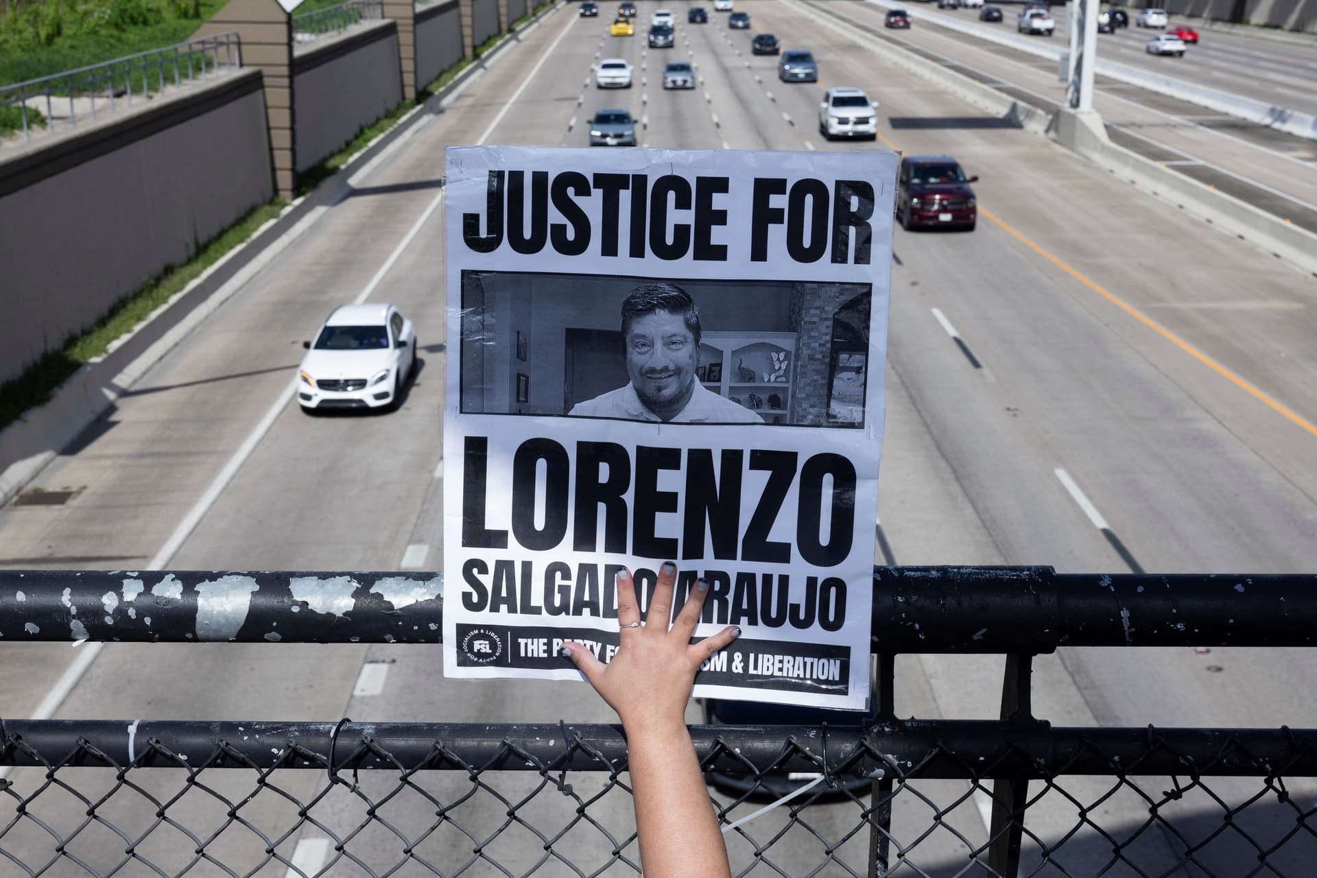 Protestas por muerte del mexicano Lorenzo Salgado Araujo, en Texas