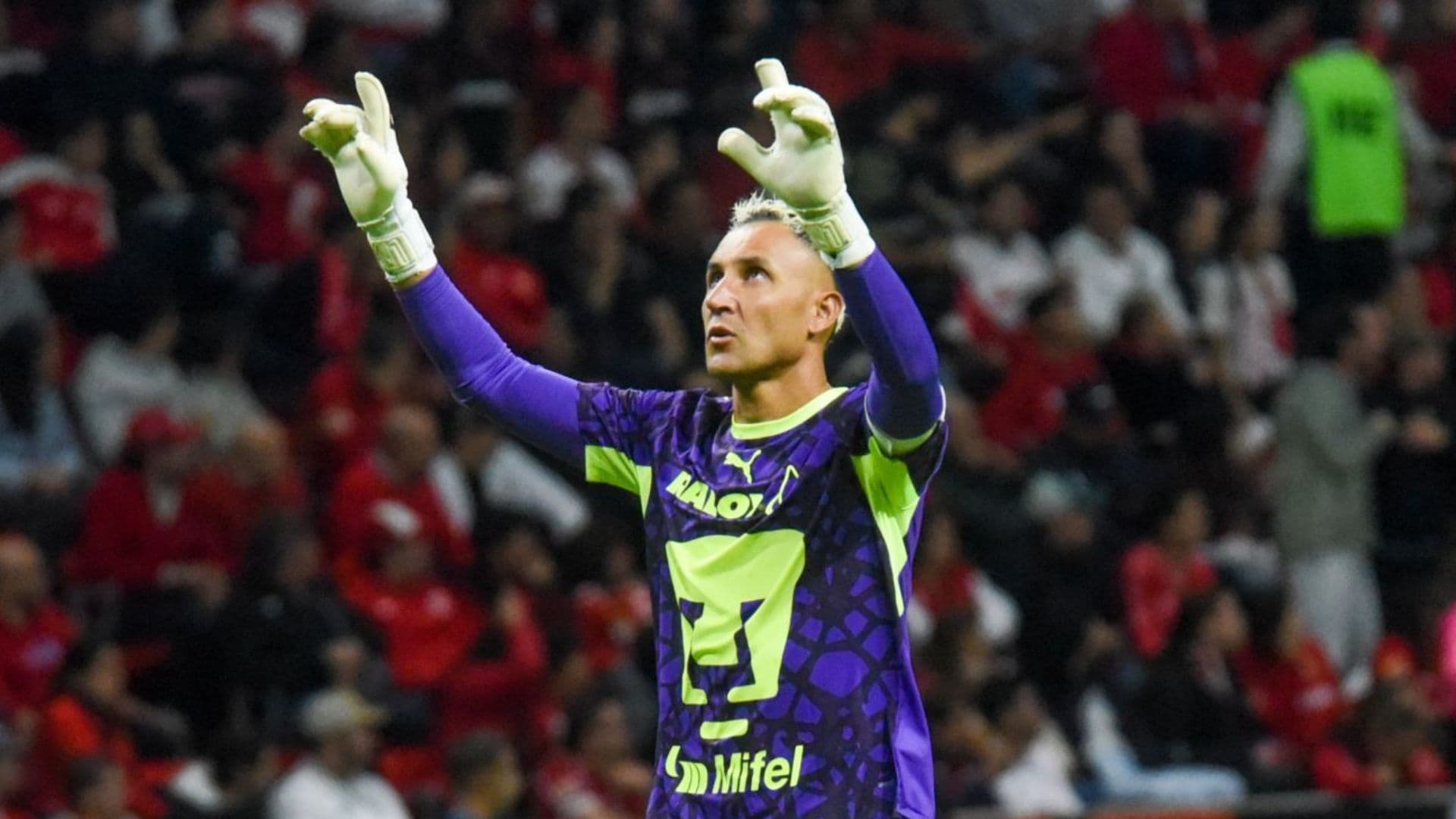 Keylor Navas portero de los Pumas de la UNAM.