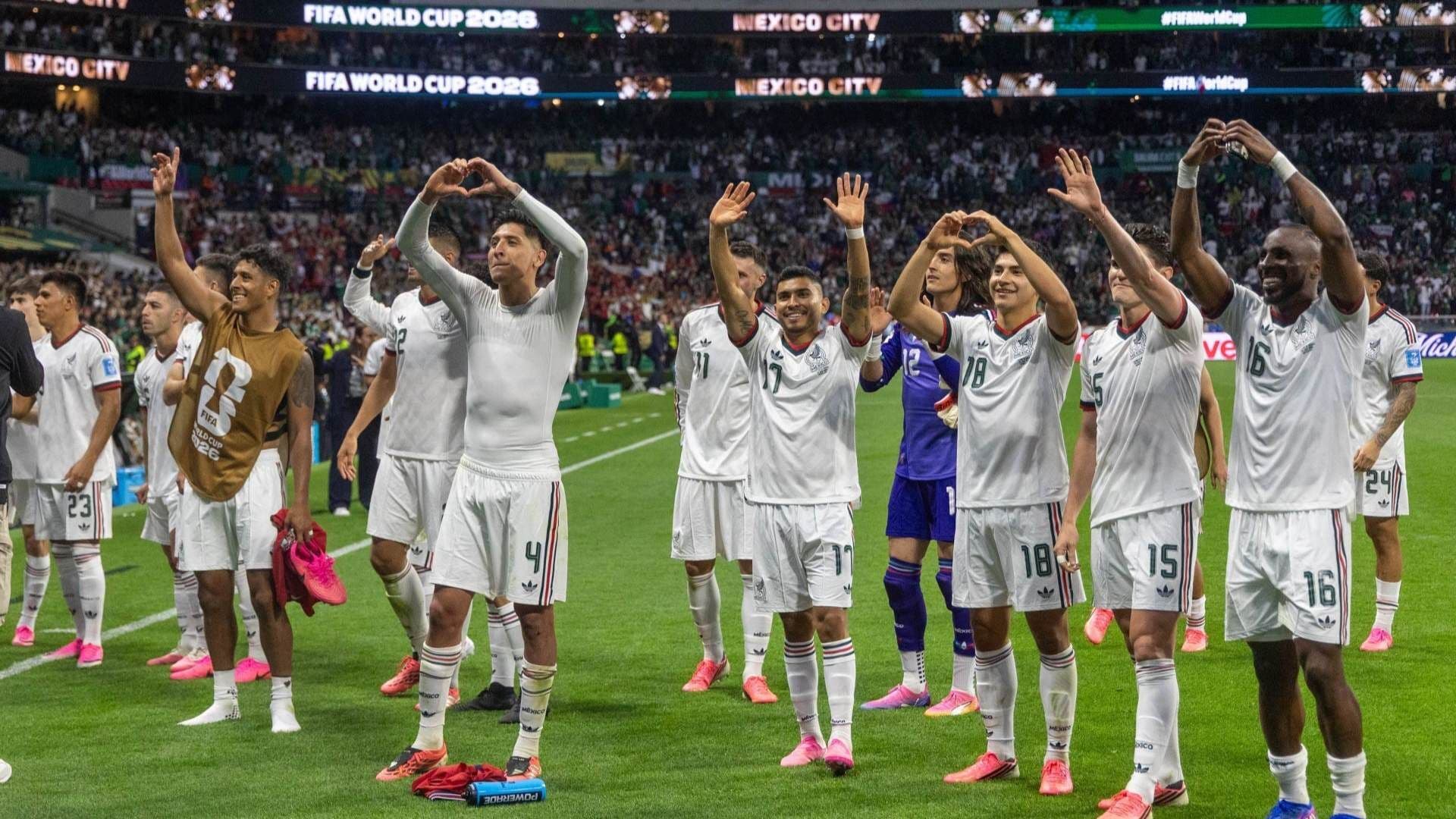 La Selección Mexicana al finalizar su partido contra Chequia. Foto: Cuartoscuro
