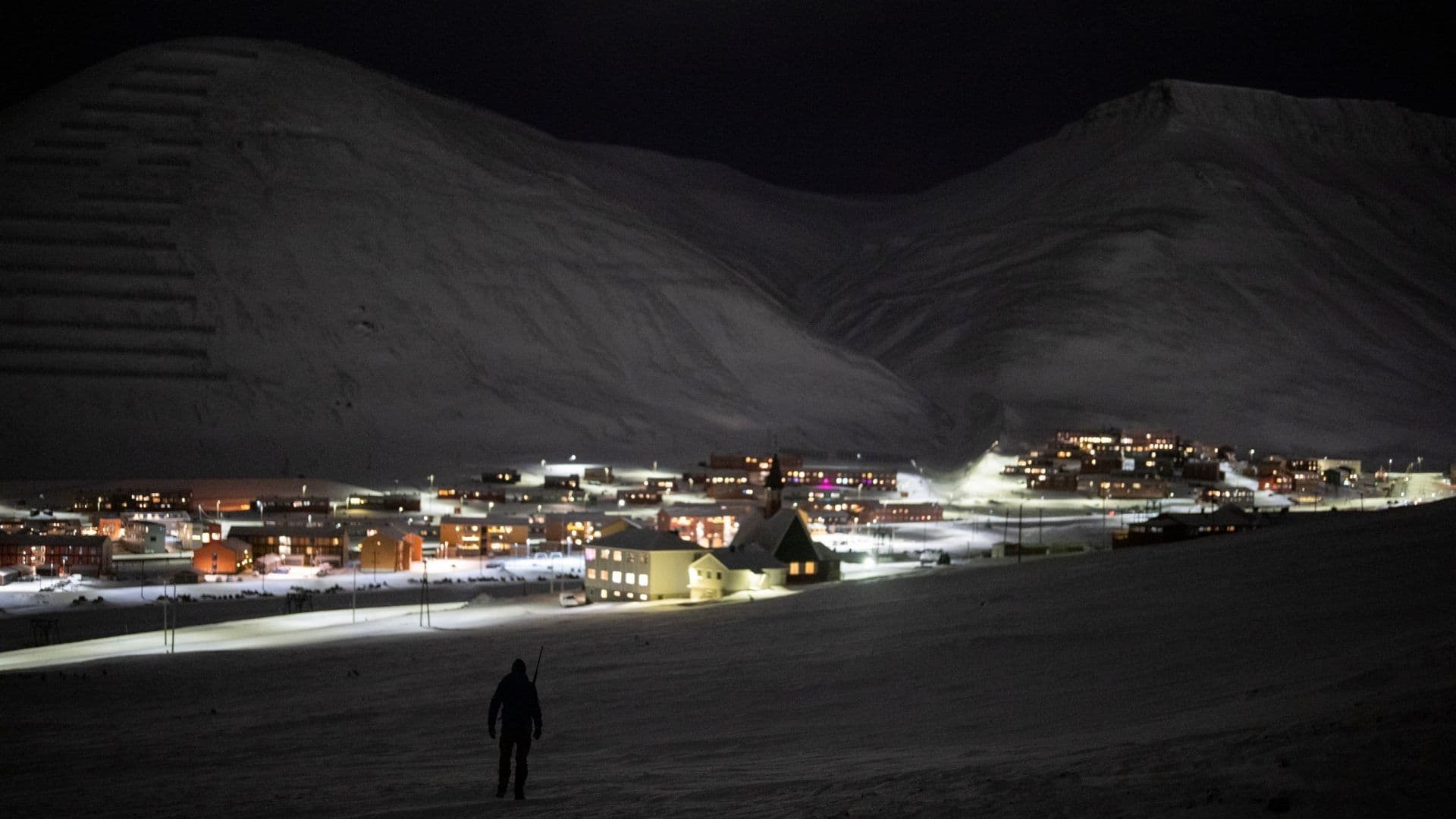 La noche polar en Noruega. Foto: AP