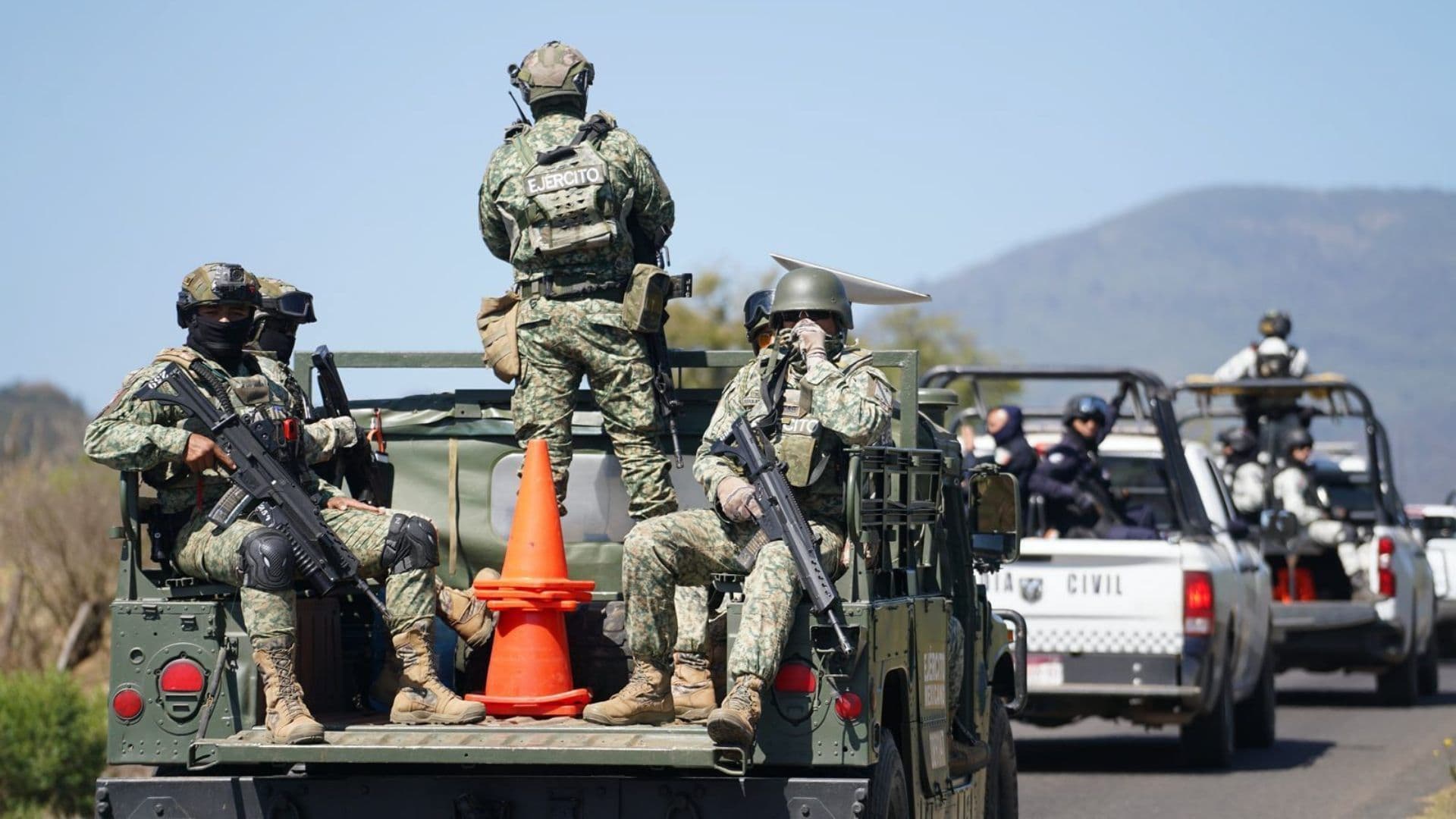 Operativo de fuerzas de seguridad en Michoacán. Foto: Cuartoscuro | Archivo