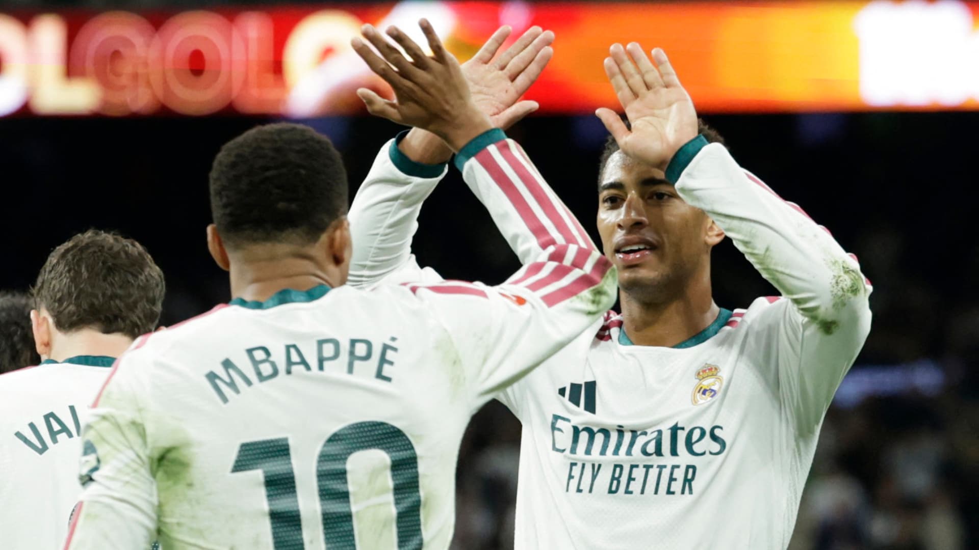 Kylian Mbappé y Jude Bellingham durante un partido el Real Madrid en LaLiga de España
