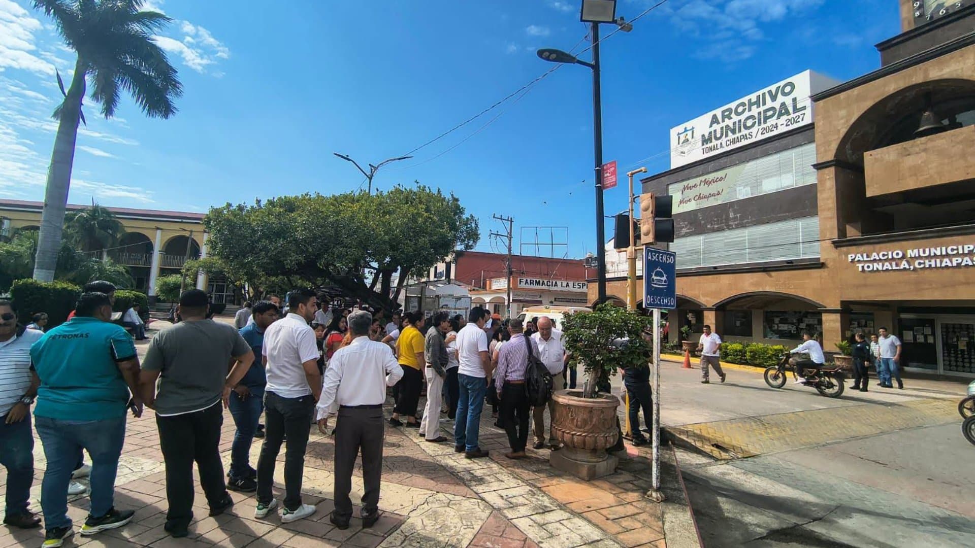 Evacuaciones en Chiapas tras fuerte temblor magnitud 7.4. Foto: Facebook Protección Civil Chiapas