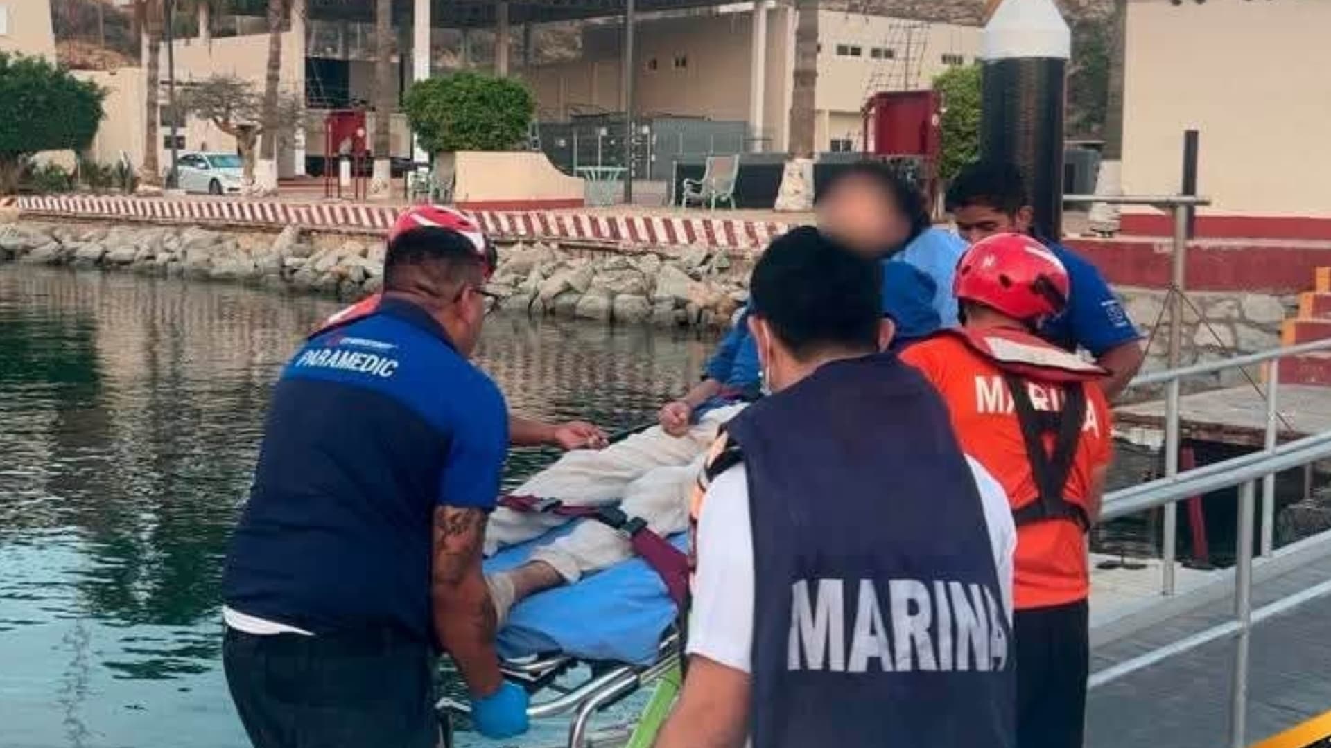 Personal de la Secretaría durante operaciones de Búsqueda y Rescate