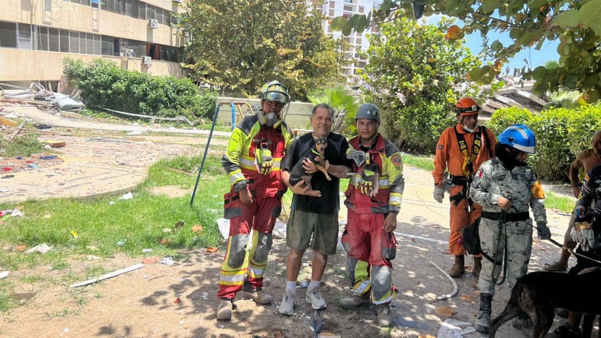 Video del Momento del Rescate de Sarita, Perra Atrapada por Terremotos en Venezuela