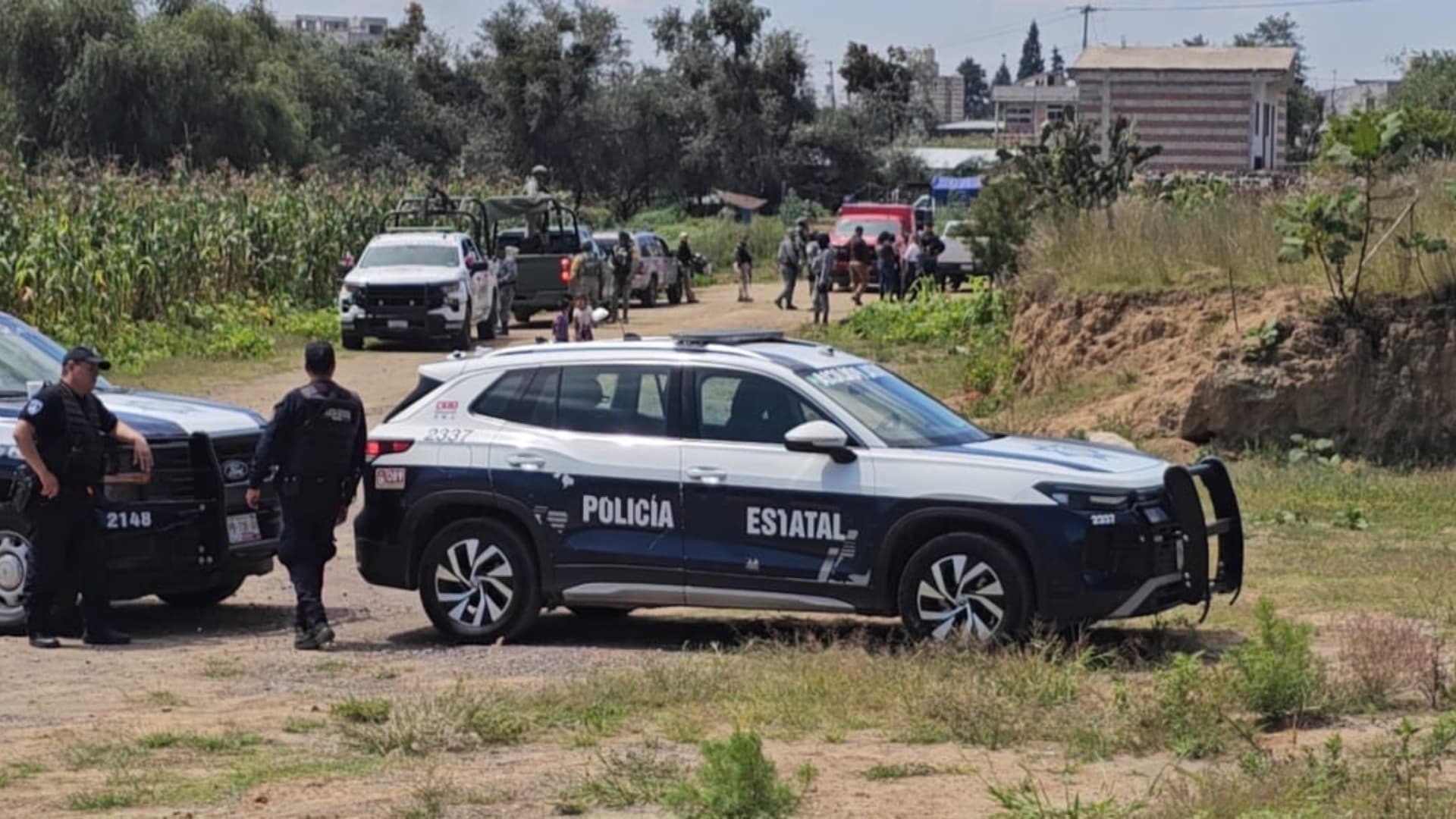 Operativo de seguridad en San Martín Zoquiapan, Coronango.