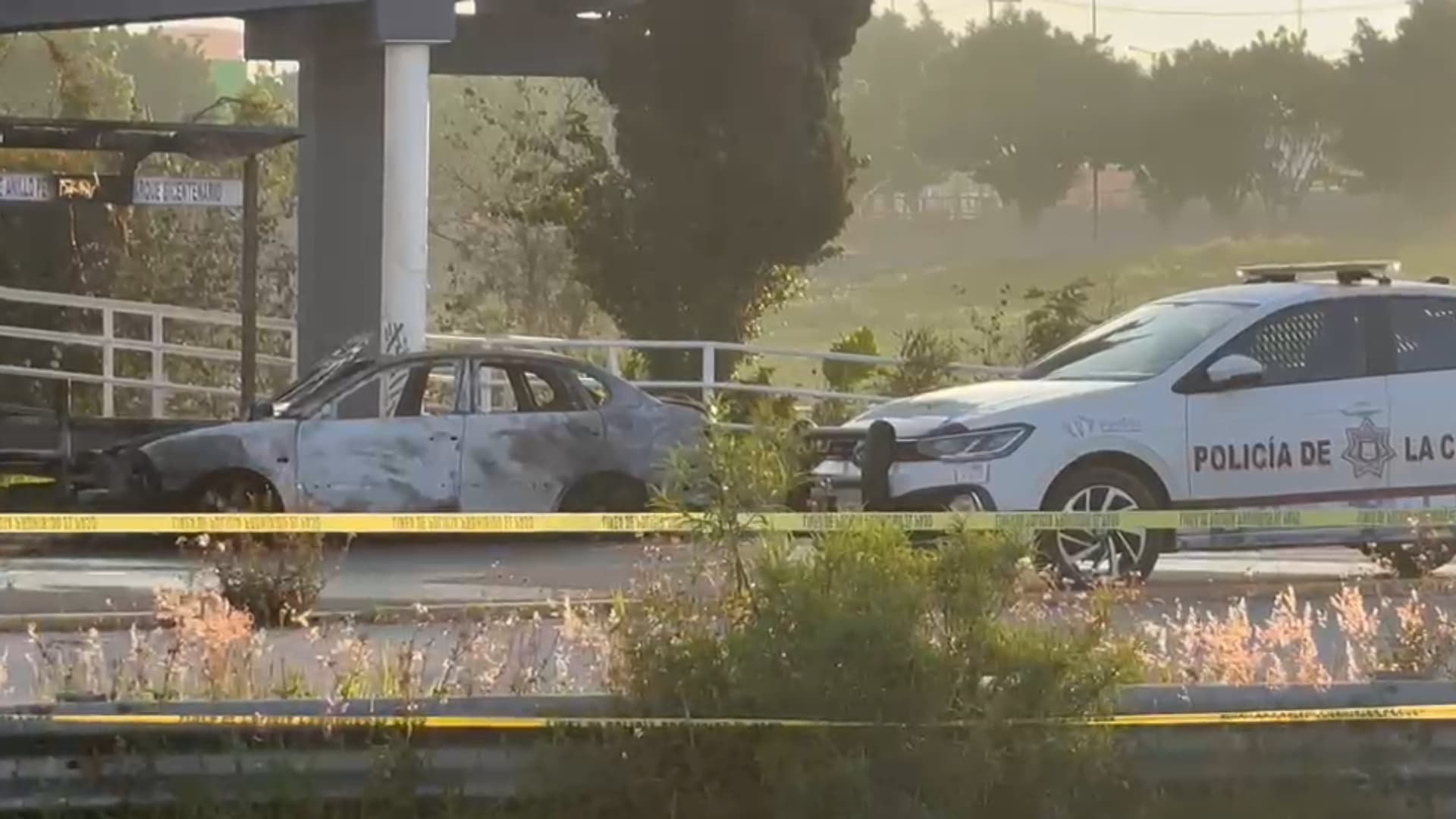 Fue acordonada la lateral del Periférico Ecológico.