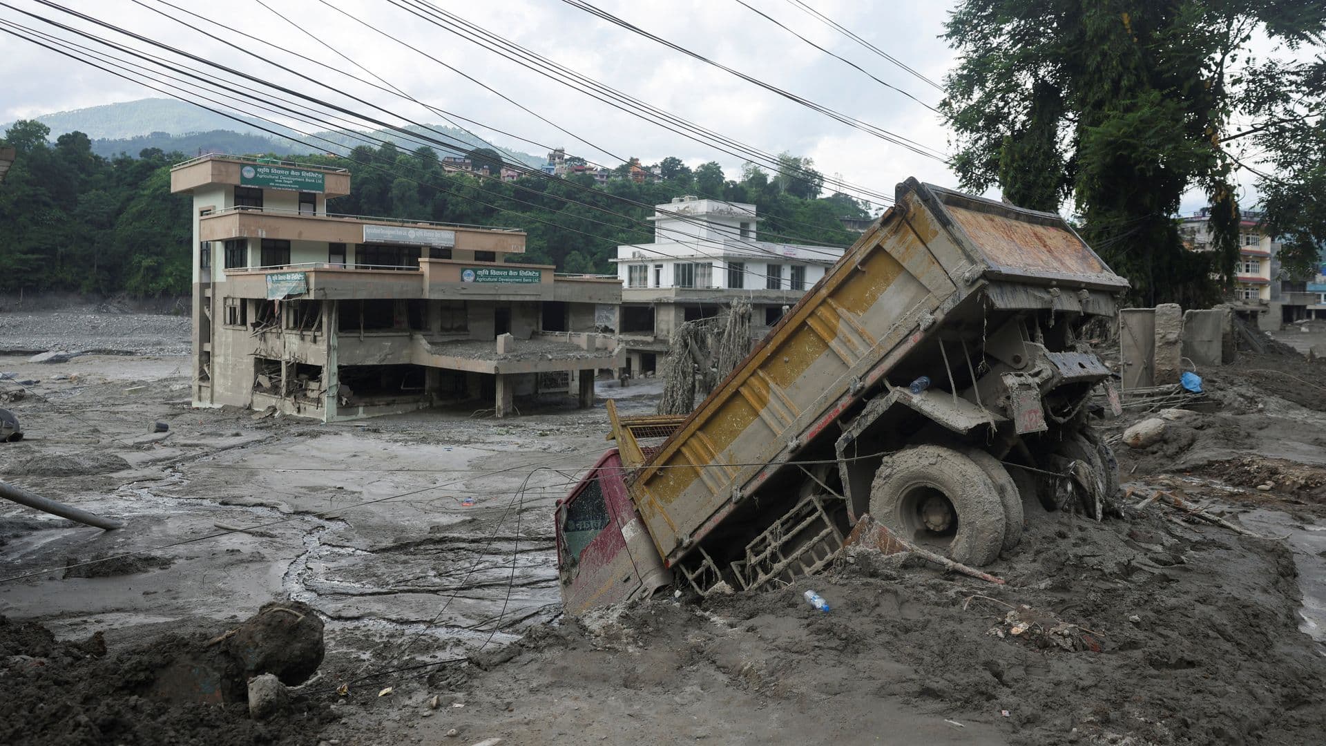 Afectaciones por la riada que azotó Nepal