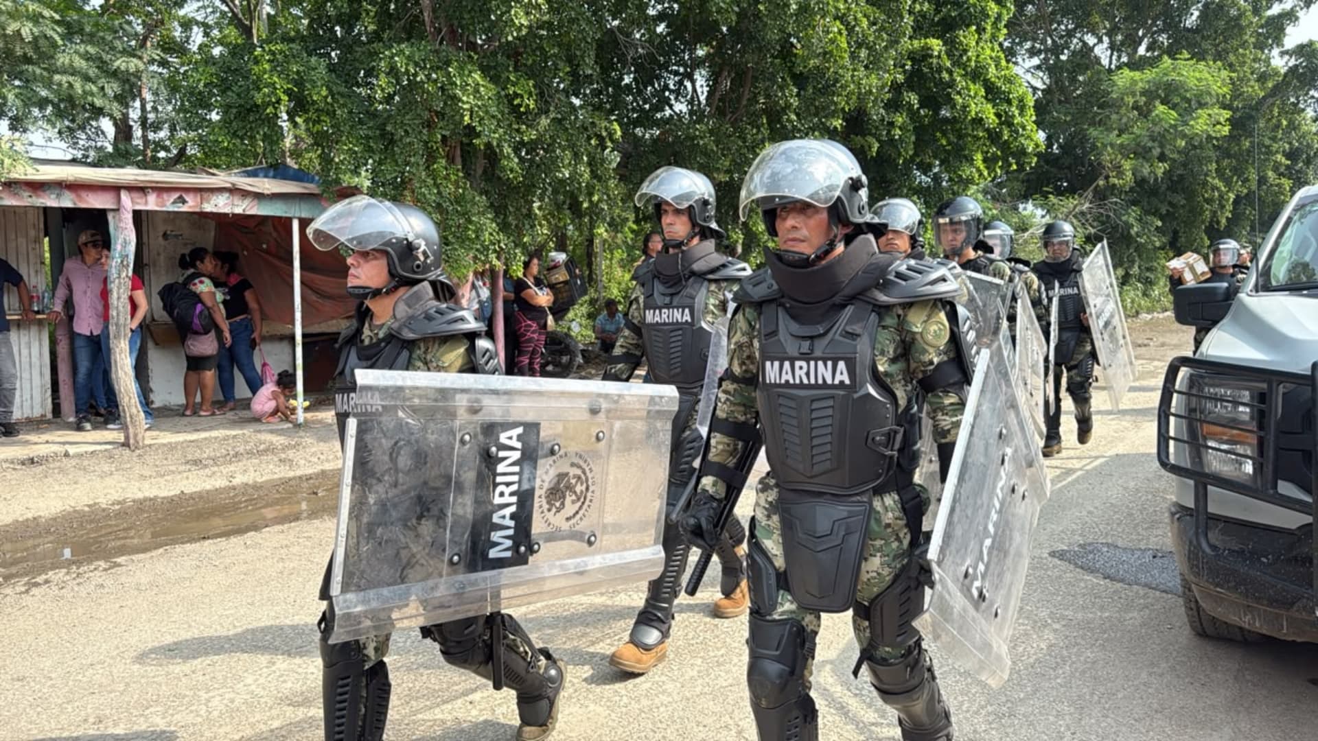 Operativo al exterior del penal El Castillo en Mazatlán, Sinaloa