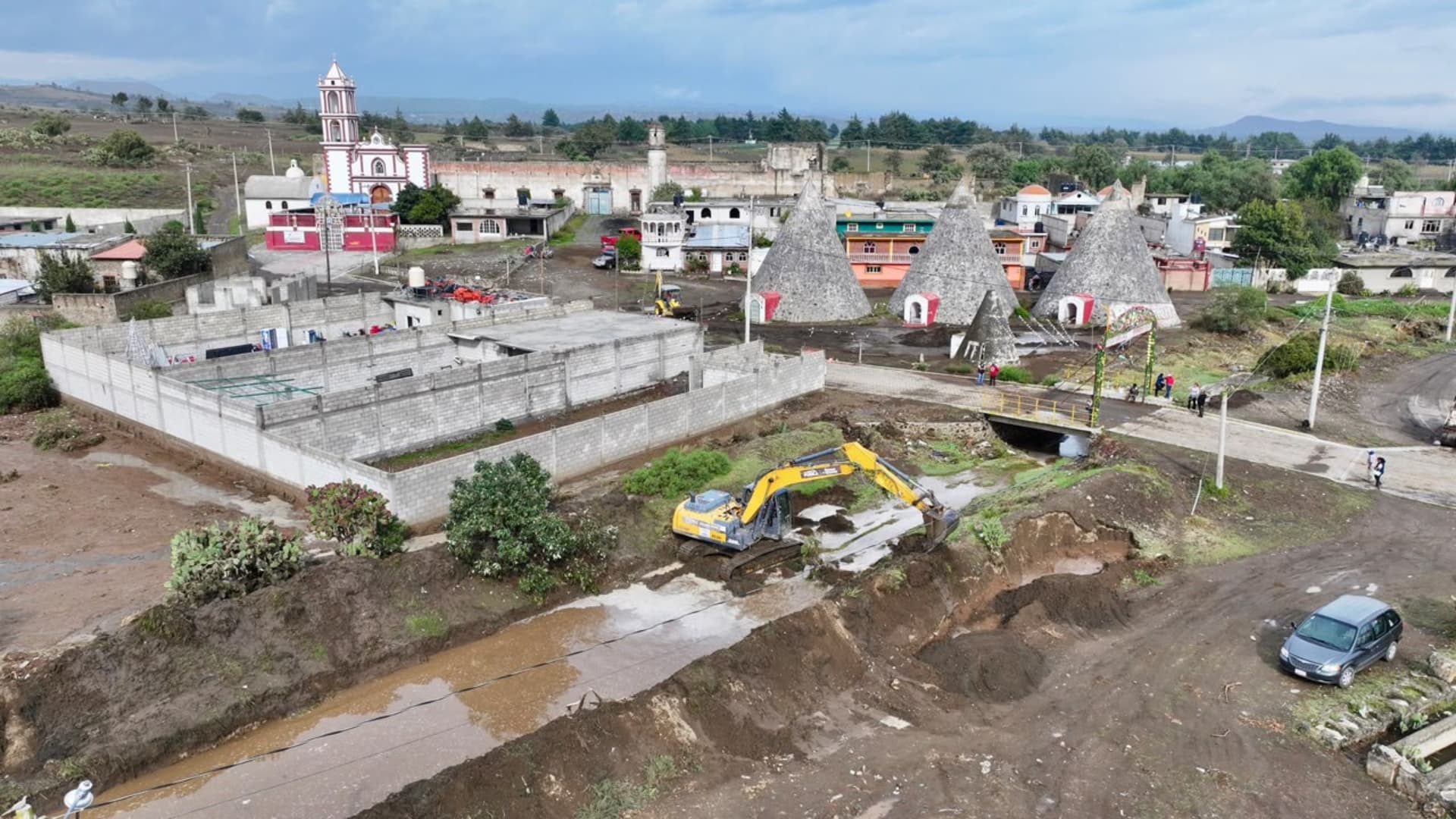 Río Desbordado Lluvia Barranca San Pedro Temamatla Chalchicomula de Sesma Ciudad Serdán Puebla