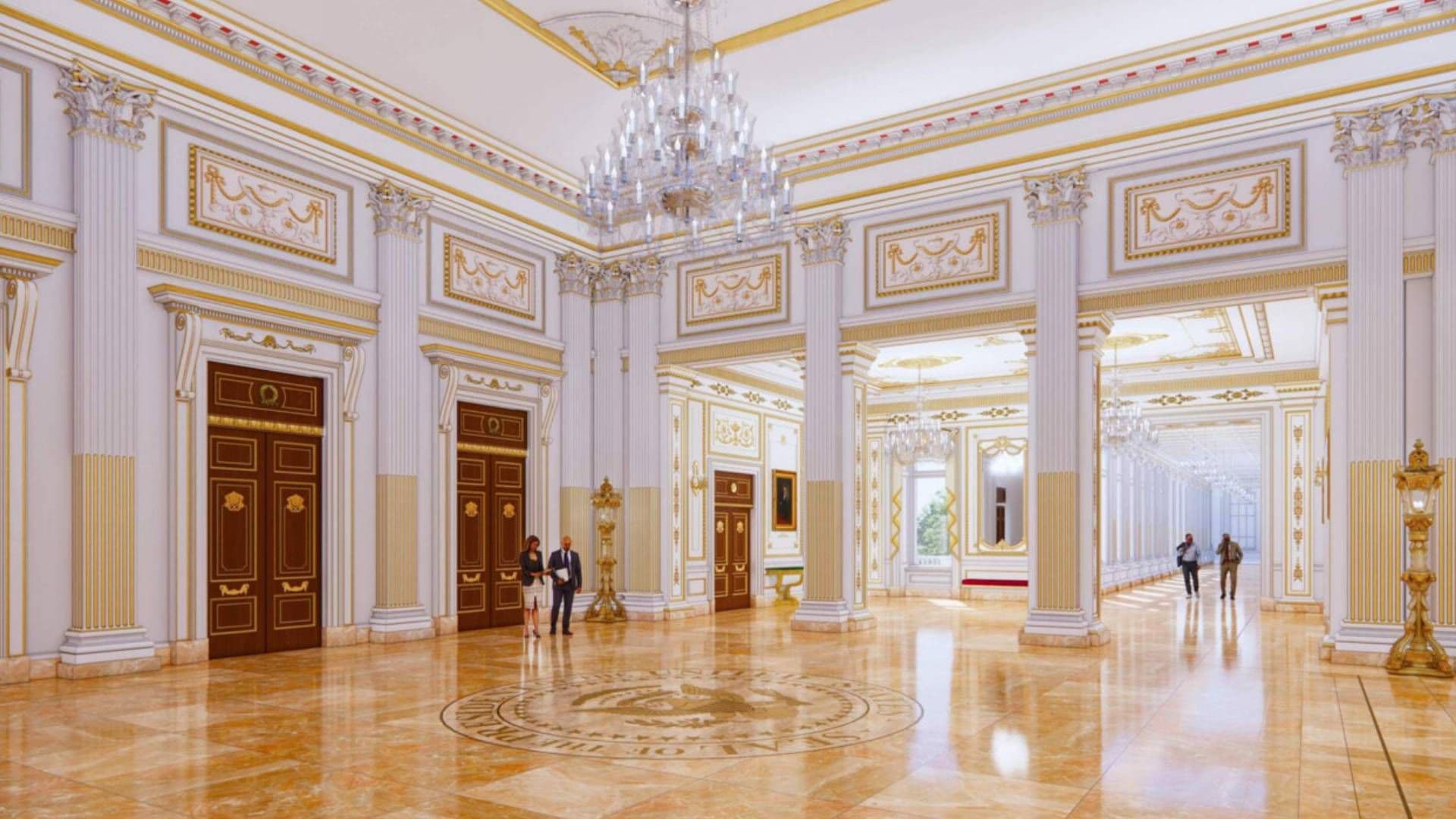Trump muestra cómo sería el salón de baile de la Casa Blanca