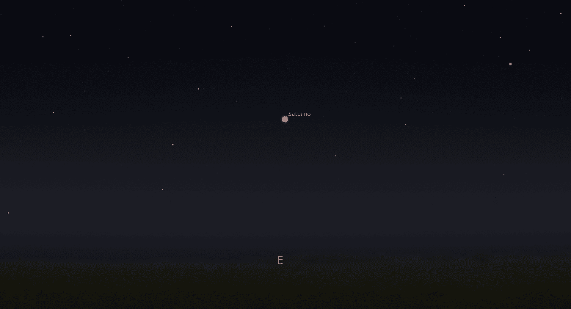 Saturno en el este desde México