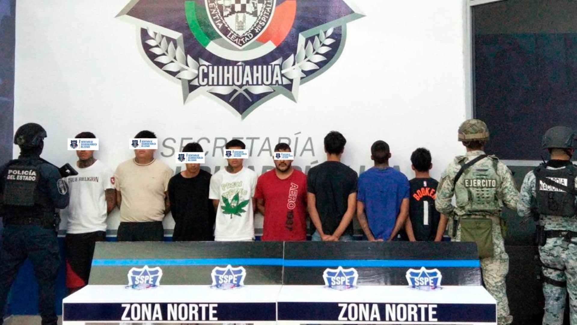 En total, ocho personas fueron puestas a disposición de las autoridades.