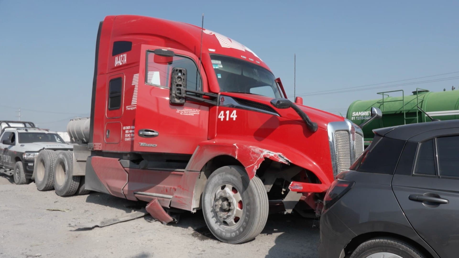 Trailer robado en García