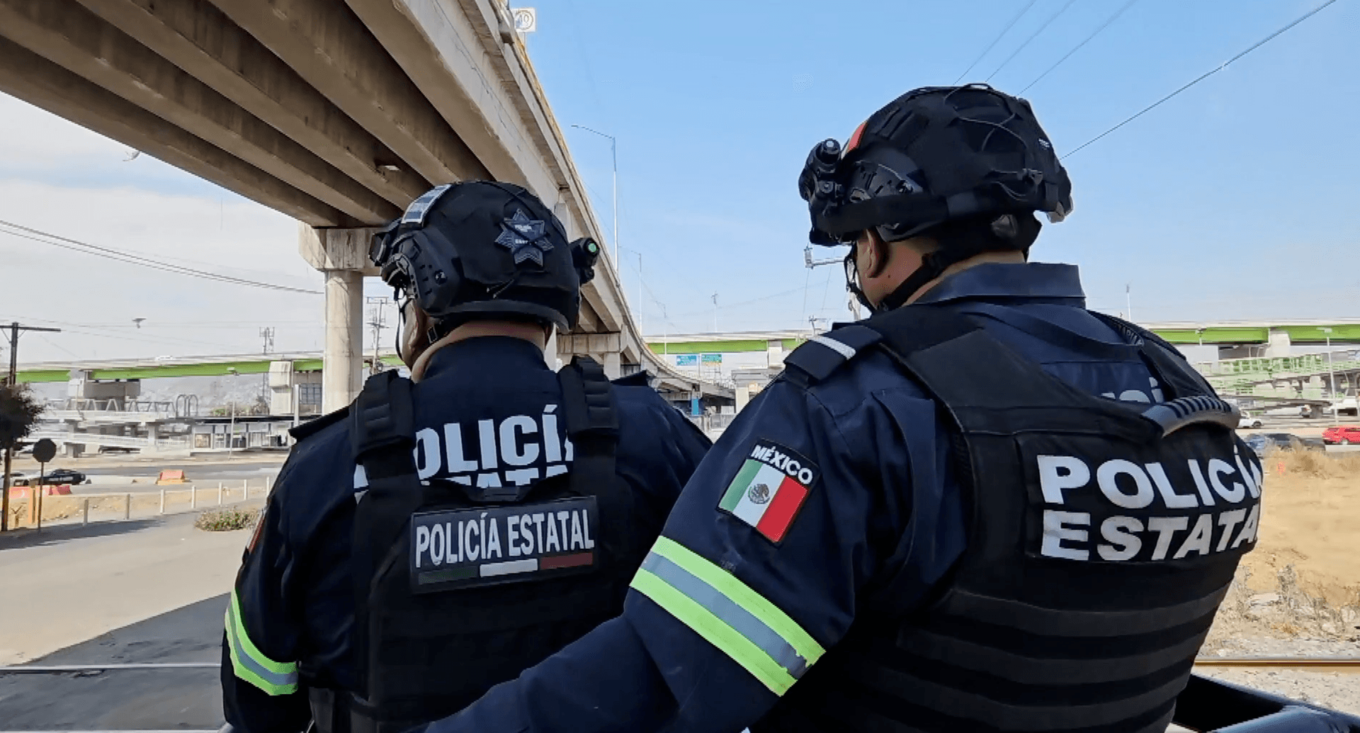 Elementos de la Policía de Edomex, durante operativo de vigilancia.