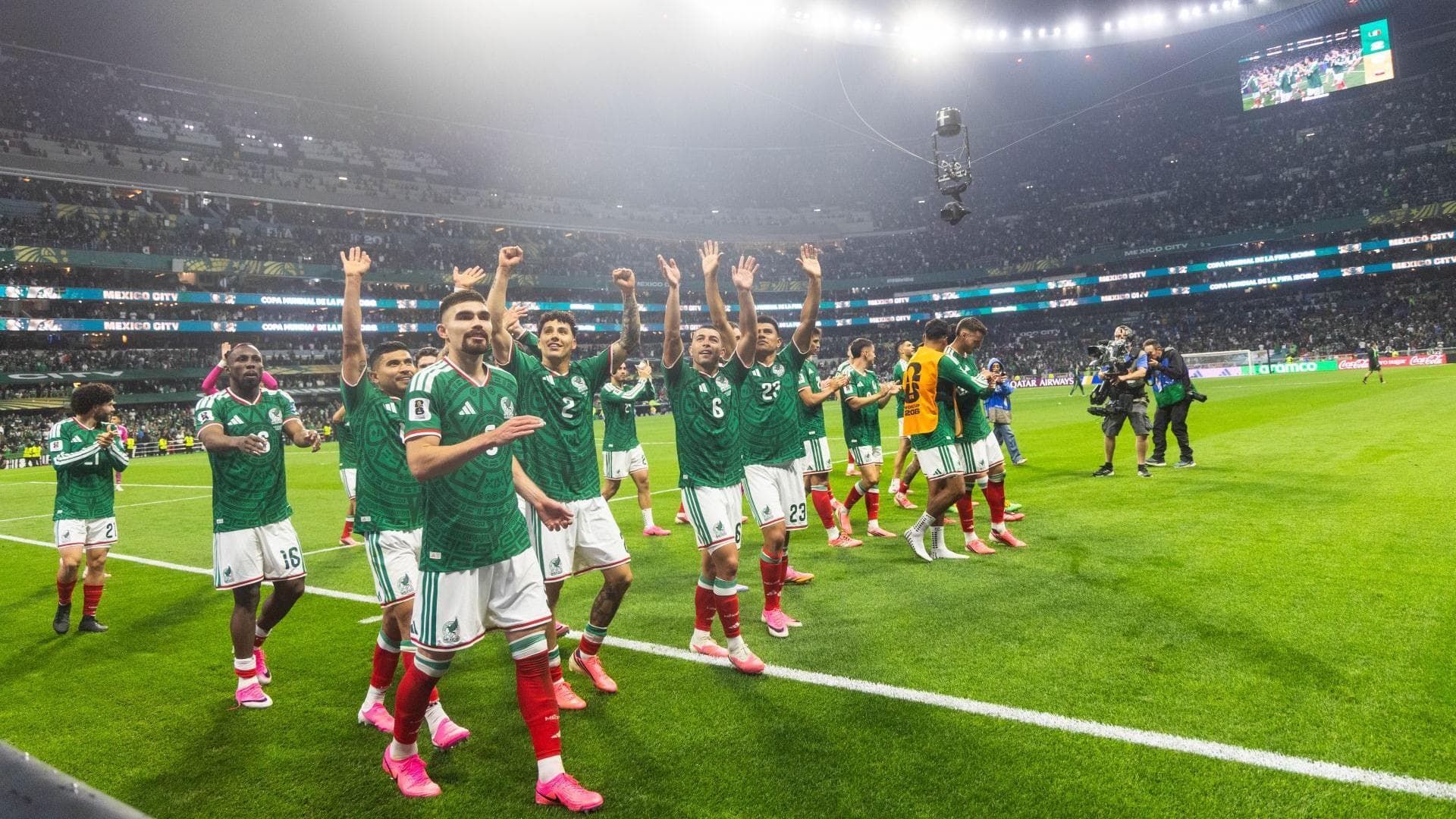 La Selección Mexicana durante encuentro con Ecuador