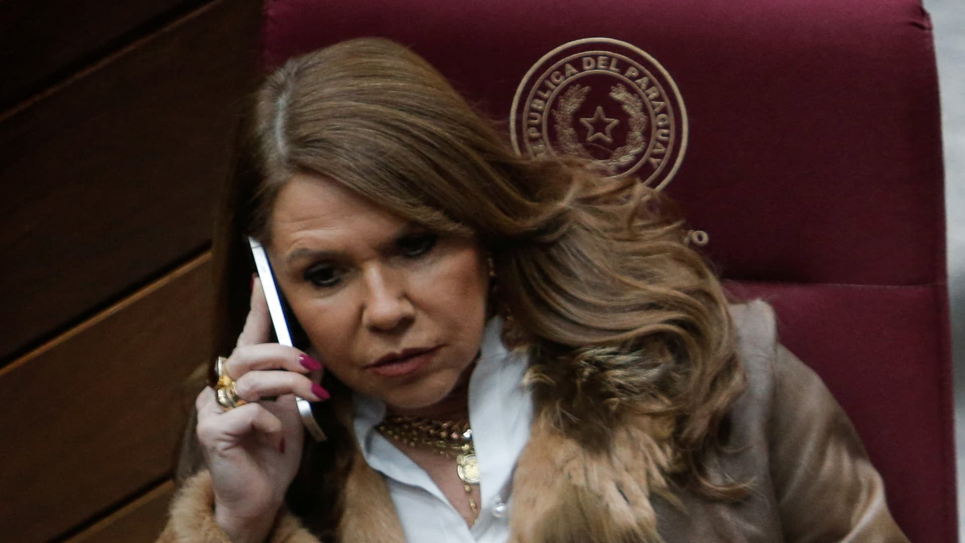 Senadora paraguaya Celeste Amarilla.