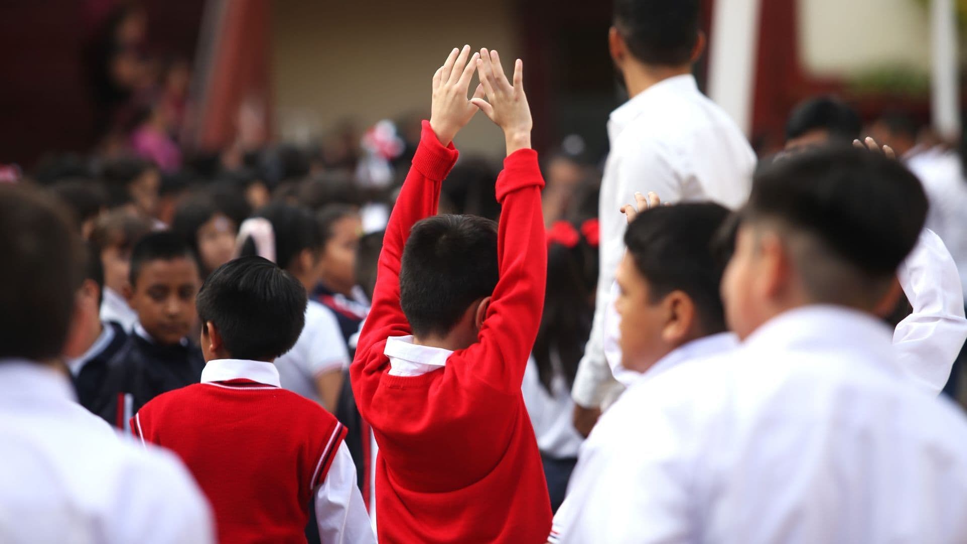 Alumnos en escuela primaria