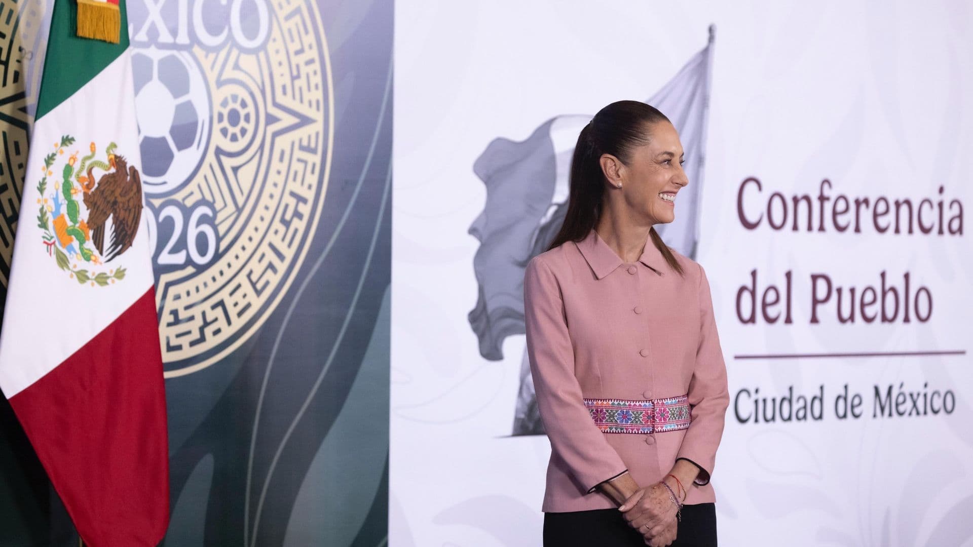 Sheinbaum en conferencia de prensa el día de la inauguración del Mundial.