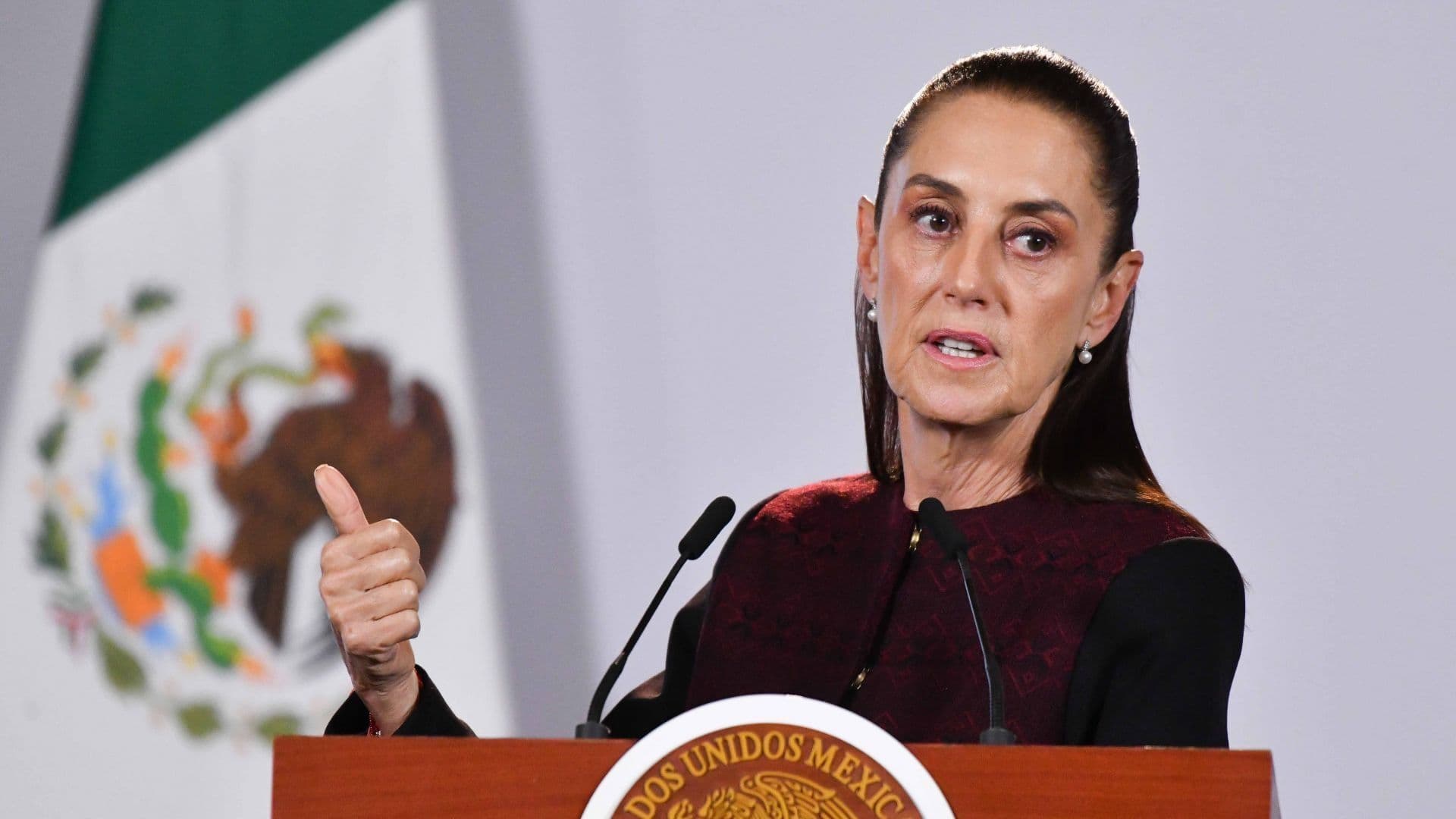 La presidenta Claudia Sheinbaum durante la conferencia del 9 de septiembre de 2026