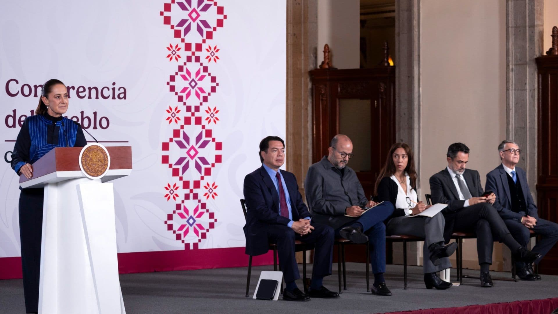 La presidenta Claudia Sheinbaum en conferencia de prensa