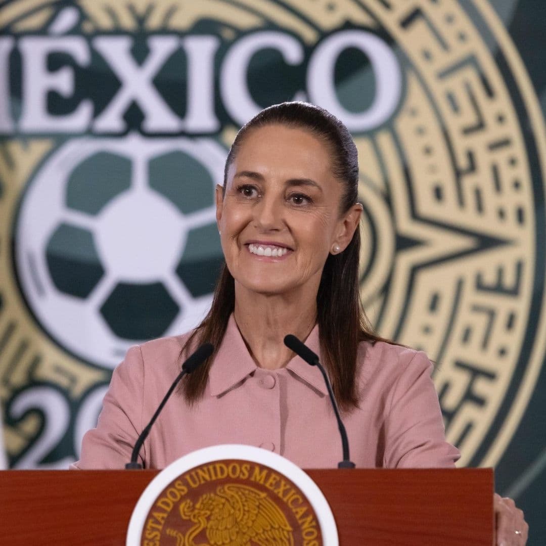 La presidenta Claudia Sheinbaum durante la mañanera de hoy, 11 de junio de 2026
