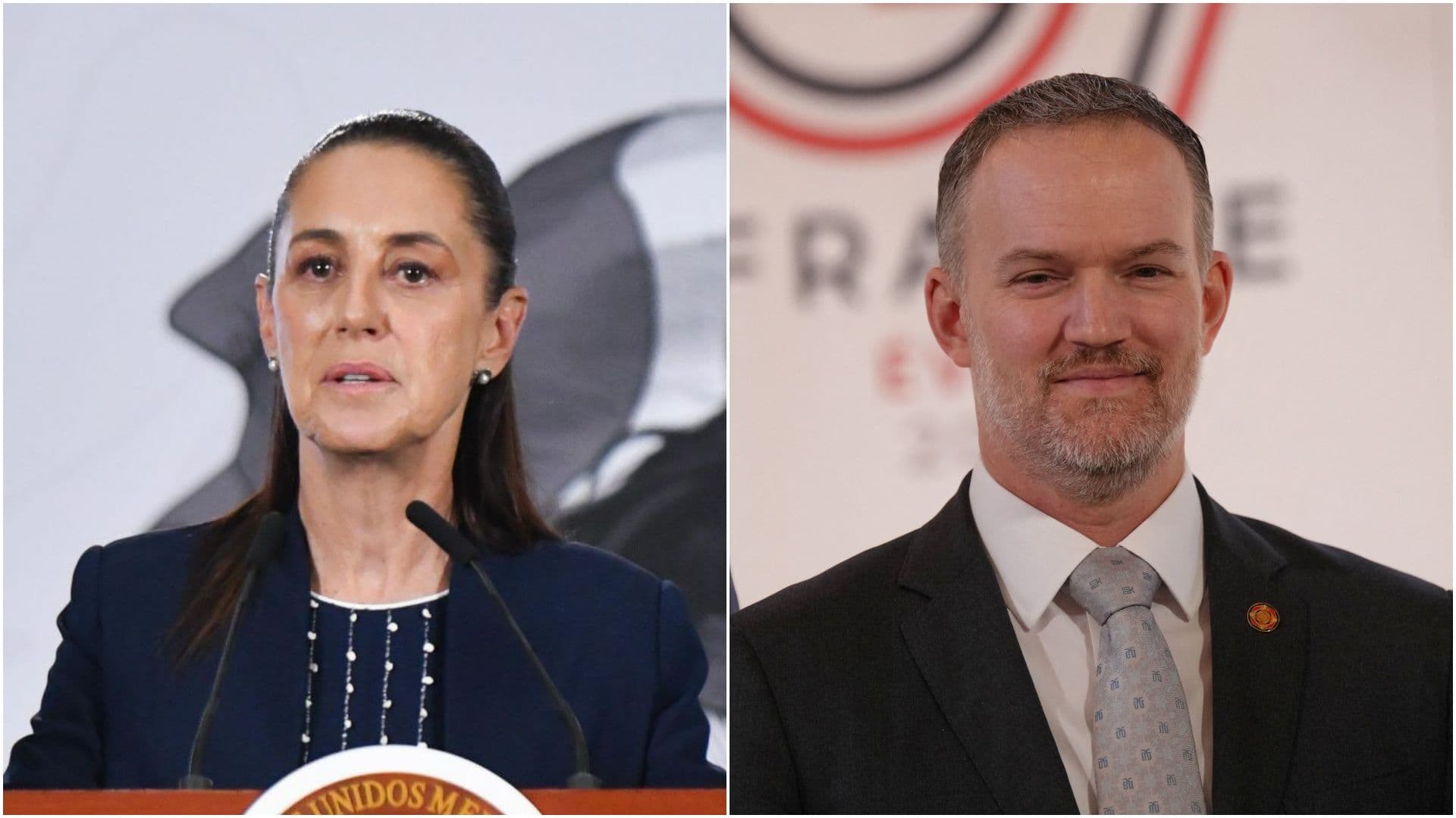 Claudia Sheinbaum, presidenta de México, y Jamieson Greer, representante Comercial de EUA