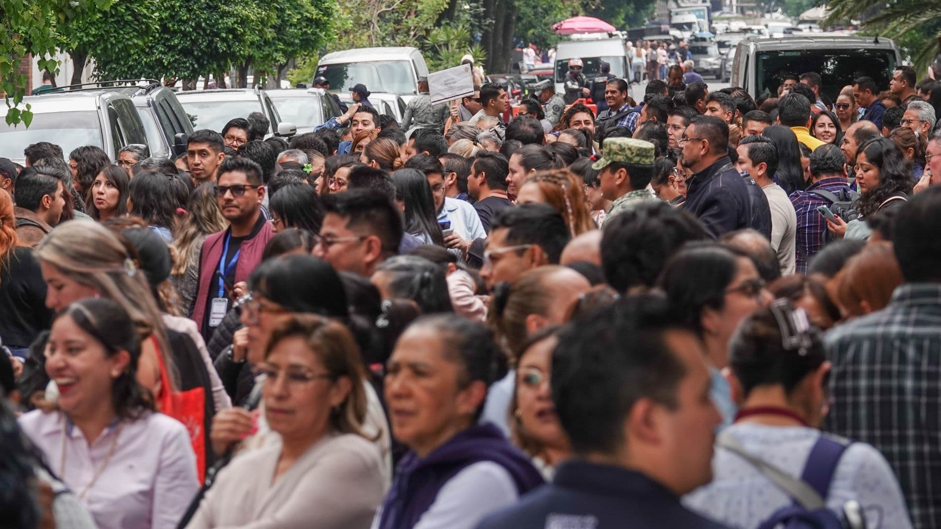 Evacuación por sismo en CDMX