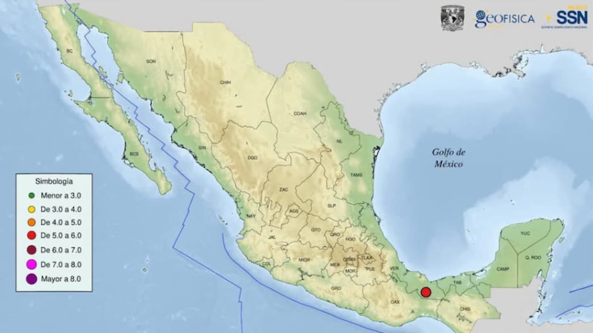 Temblor de 4.8 Grados Sacude al Sur de Veracruz